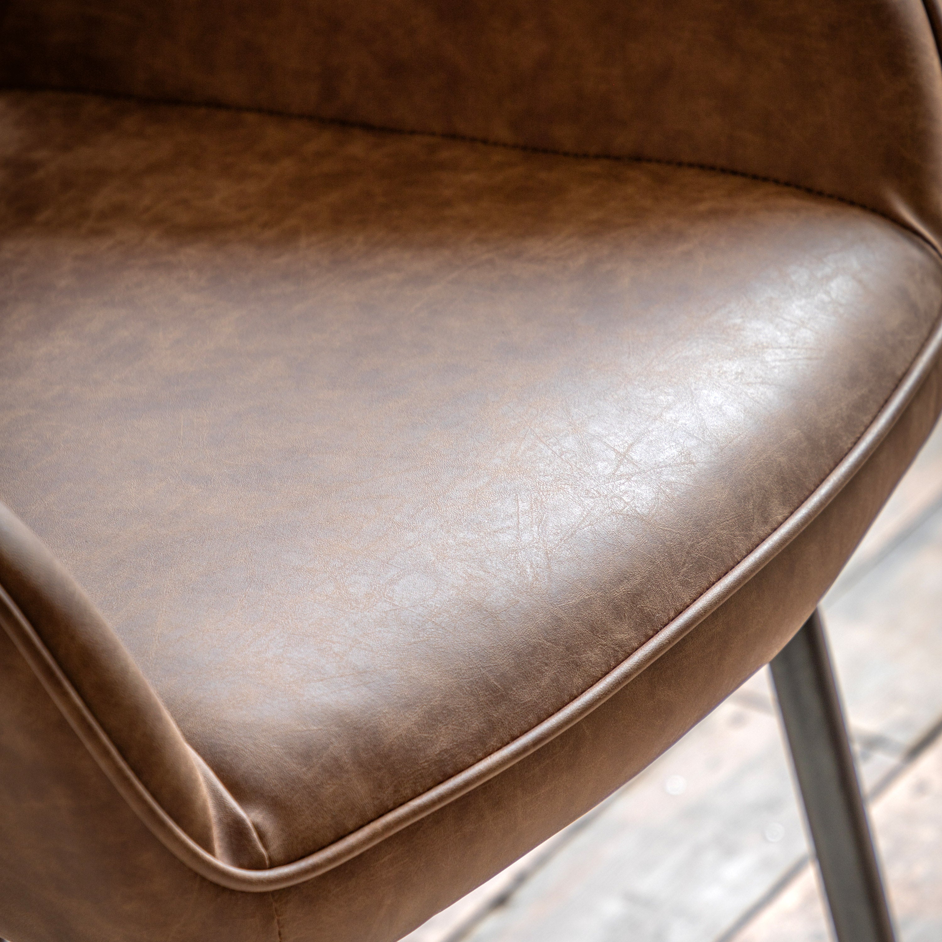 Amos Ivorra Dining Chair Brown (2pk)