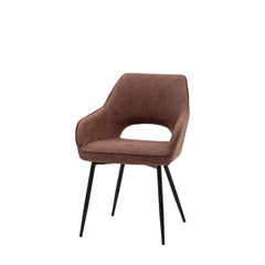 Amos Ivorra Dining Chair Brown (2pk)