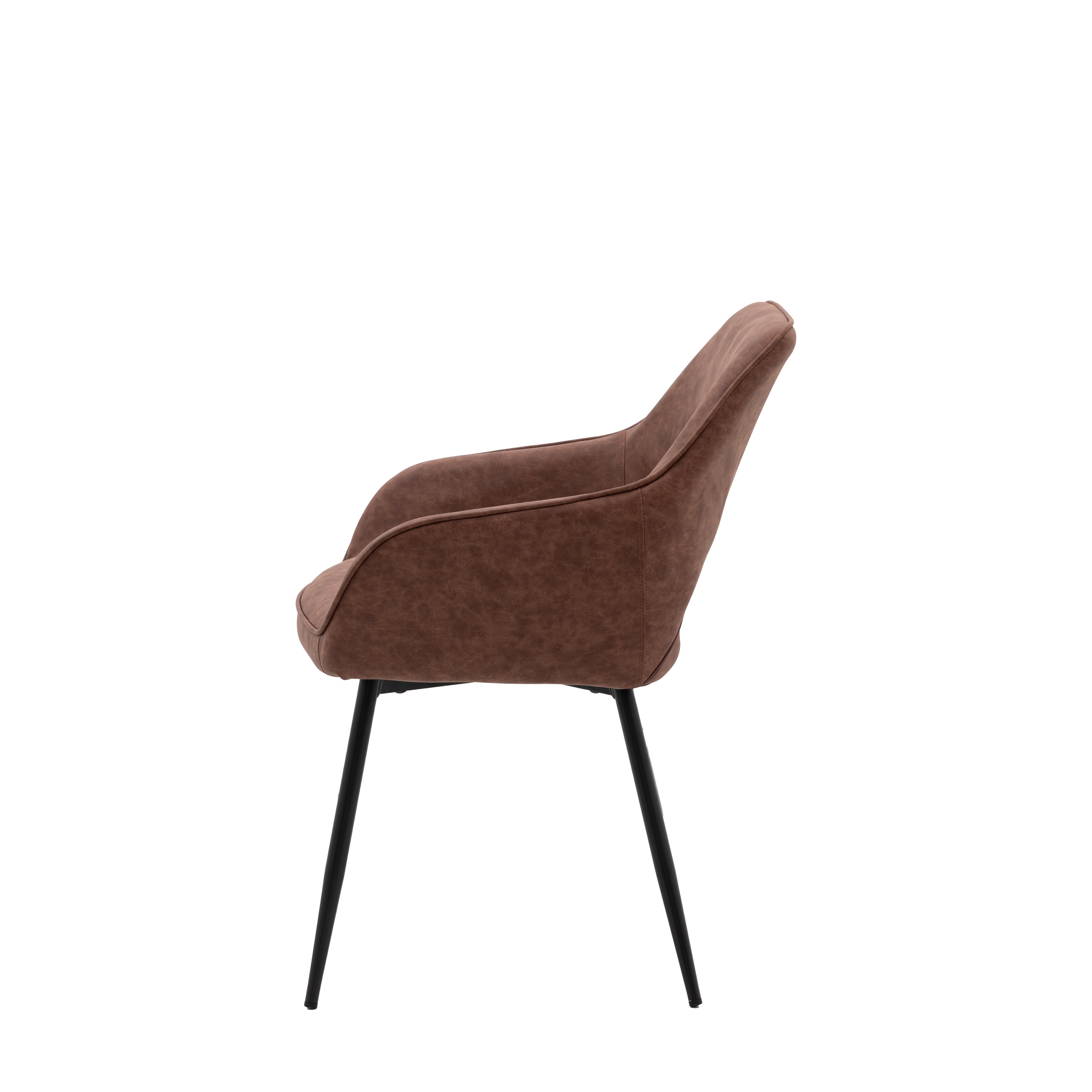 Amos Ivorra Dining Chair Brown (2pk)