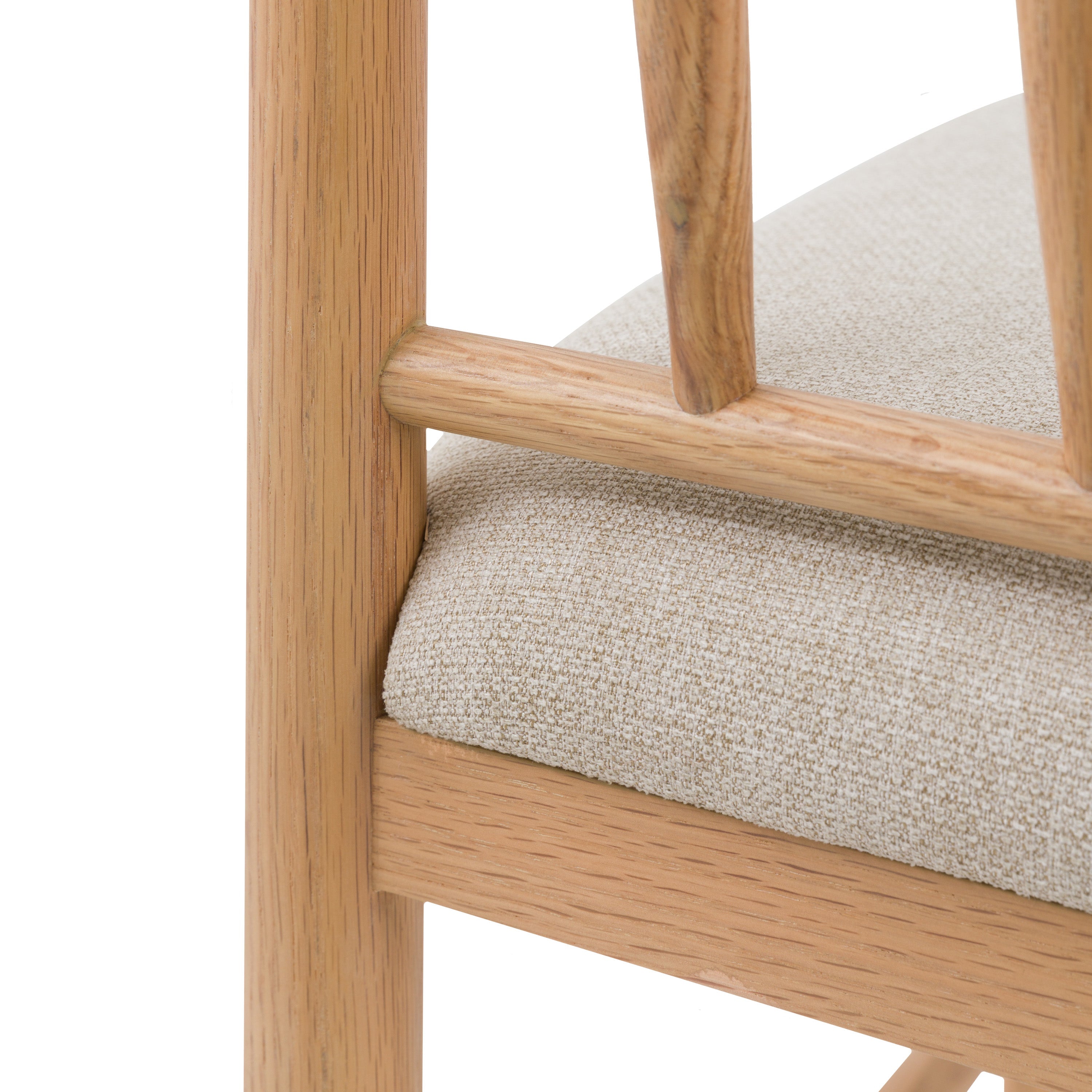 Amos Eton Upholstered Bar Stool Natural (2pk)