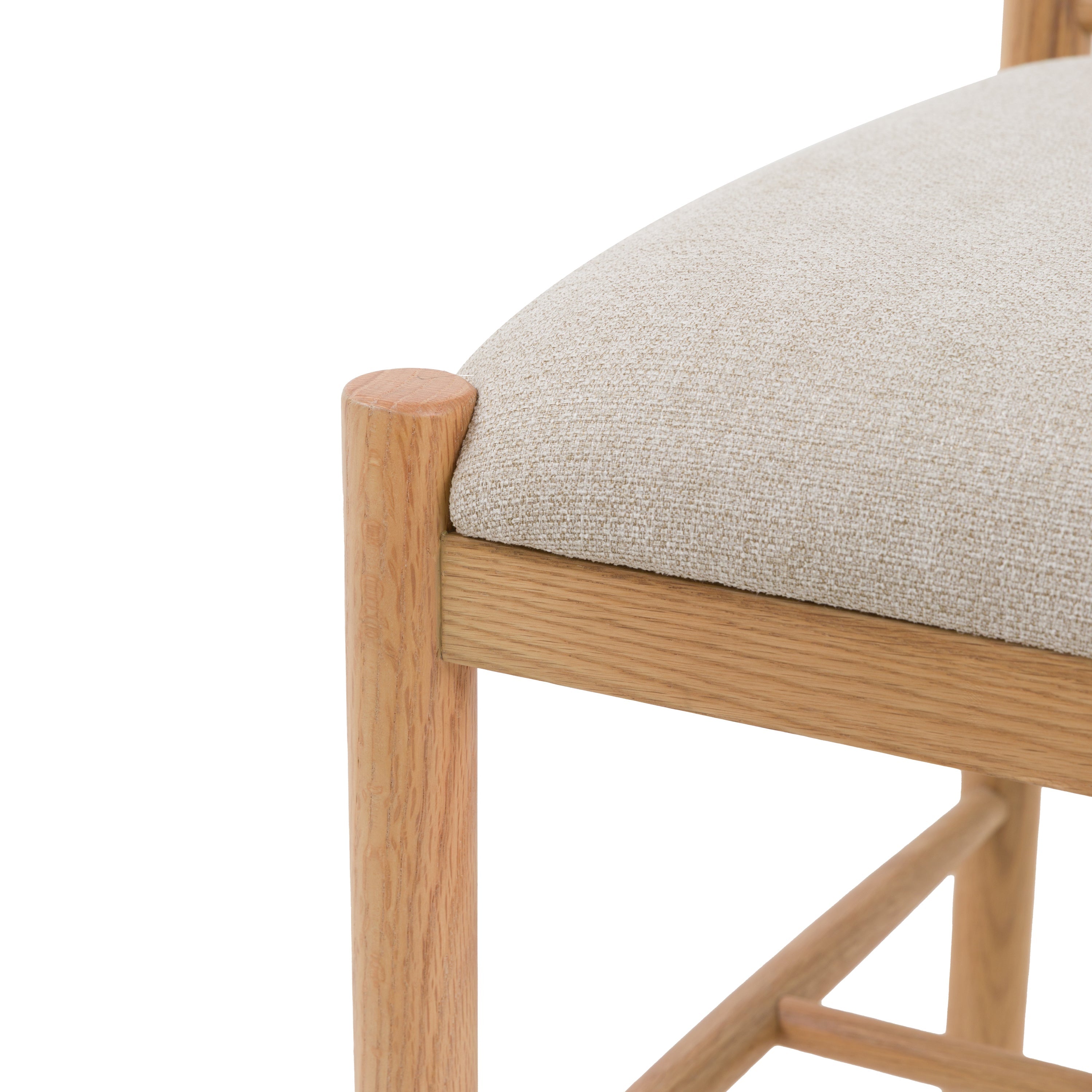Amos Eton Upholstered Bar Stool Natural (2pk)