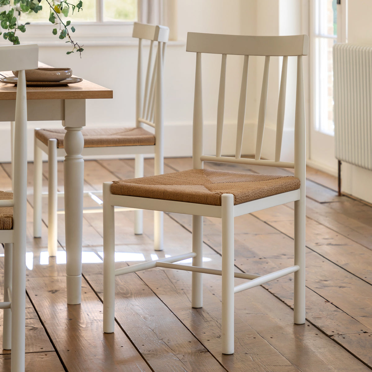 Amos Eton Dining Chair White (2pk)