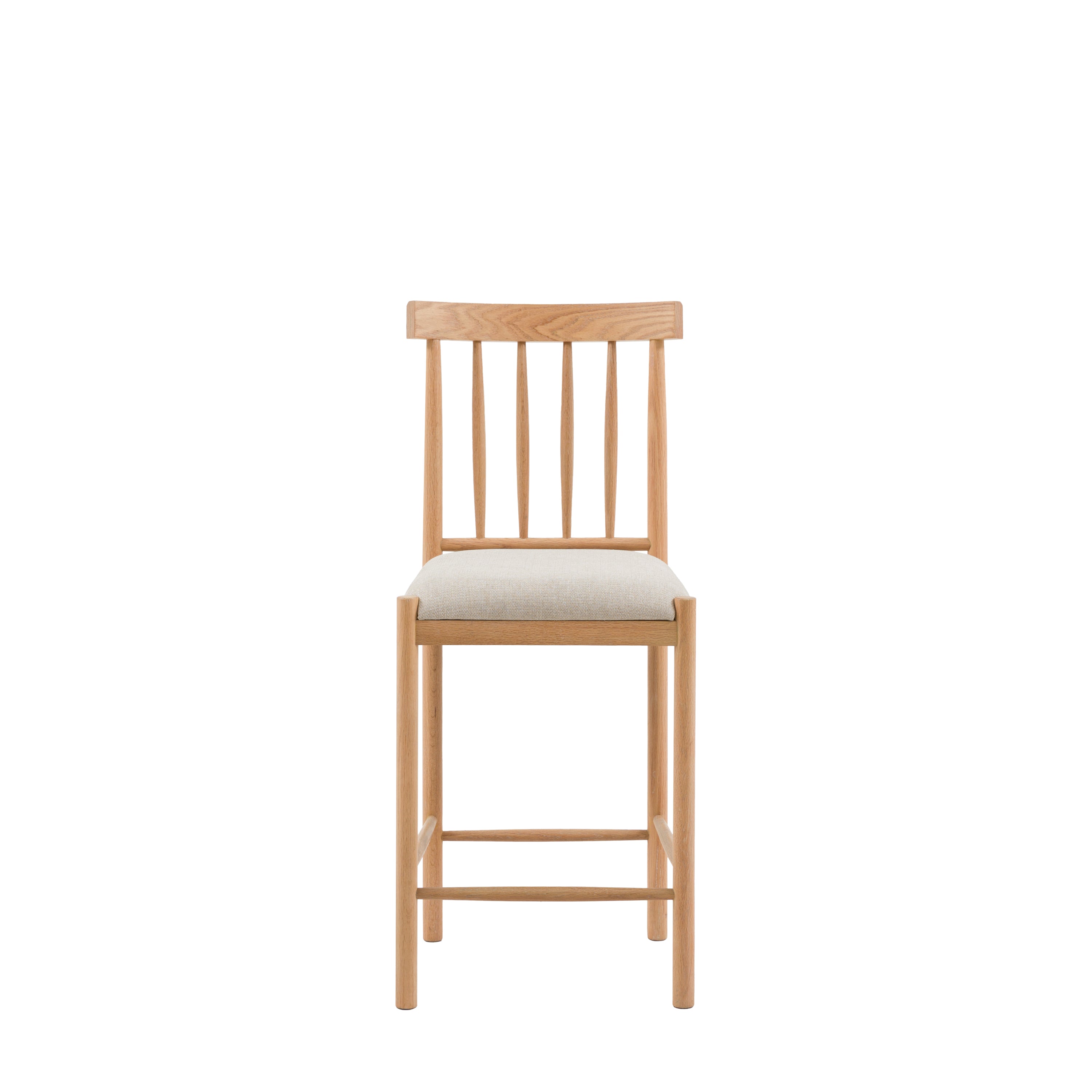 Amos Eton Upholstered Bar Stool Natural (2pk)