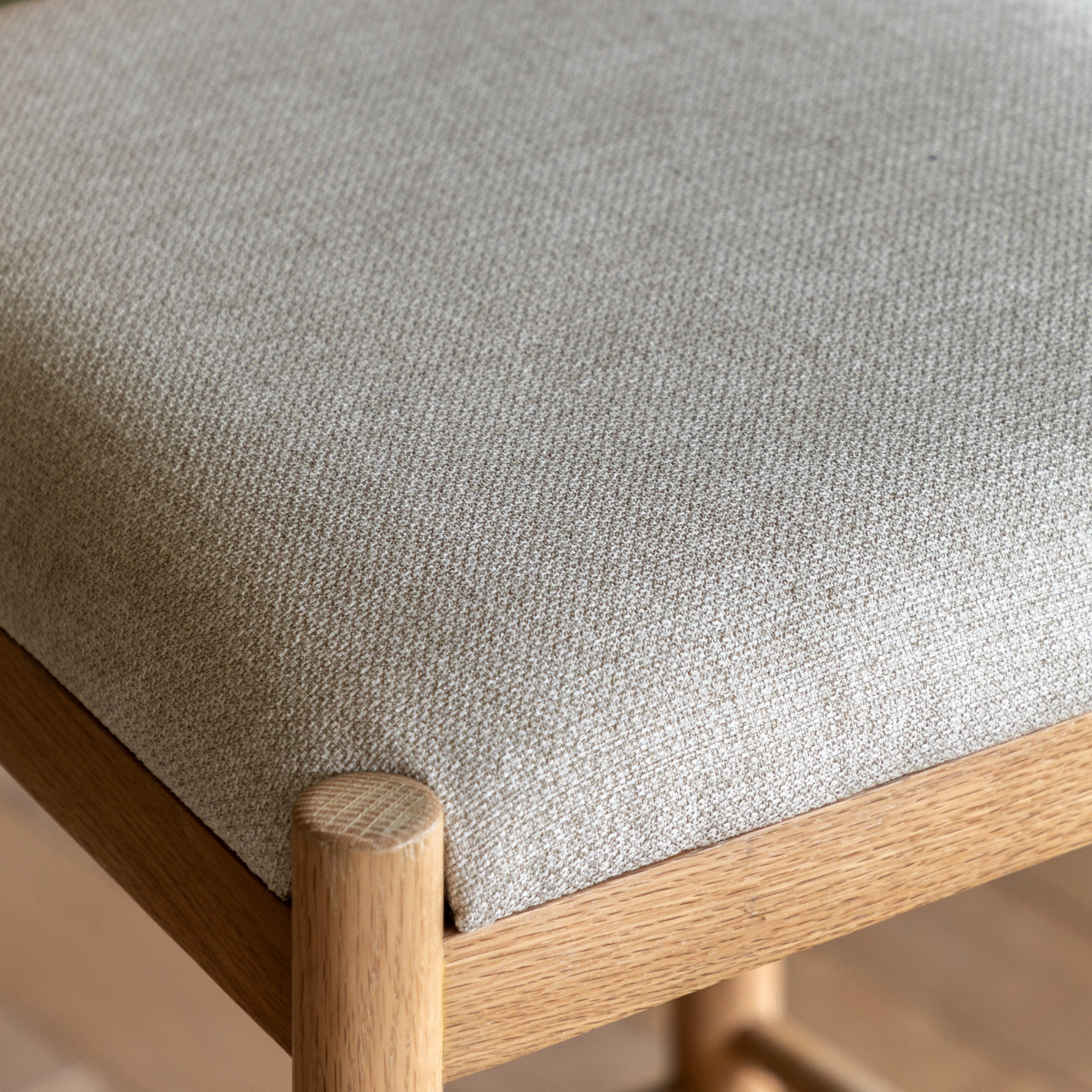 Amos Eton Upholstered Bar Stool Natural (2pk)