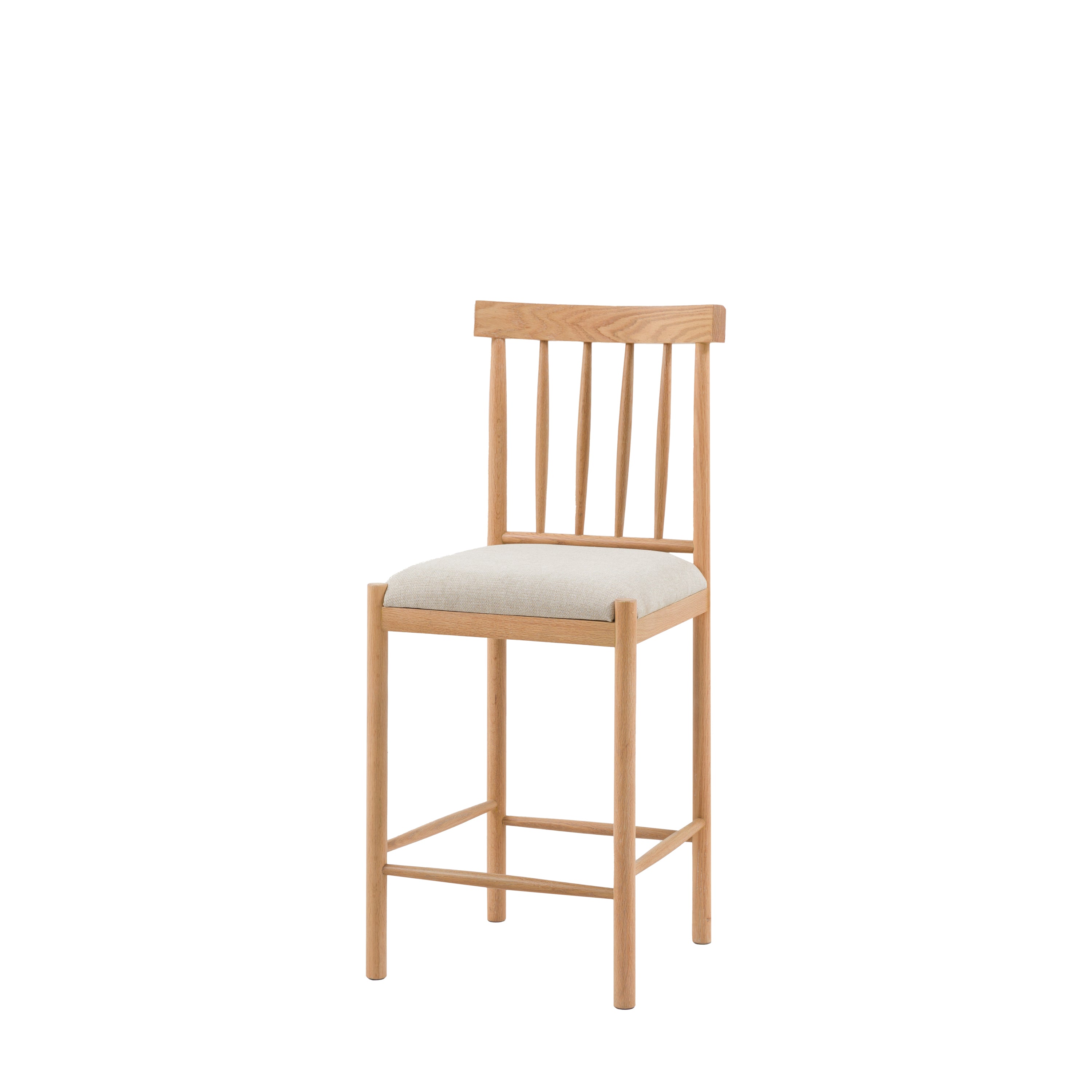 Amos Eton Upholstered Bar Stool Natural (2pk)