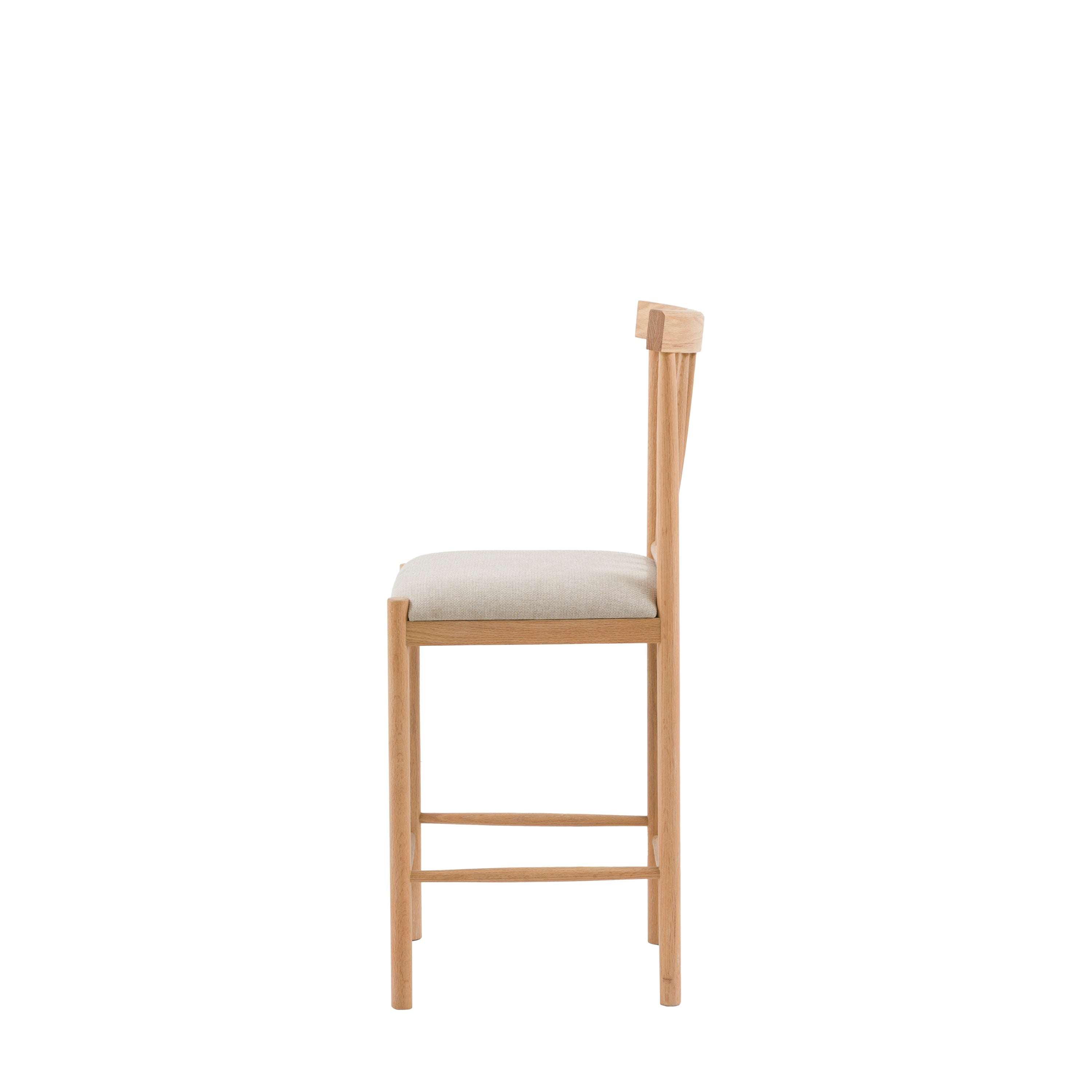 Amos Eton Upholstered Bar Stool Natural (2pk)