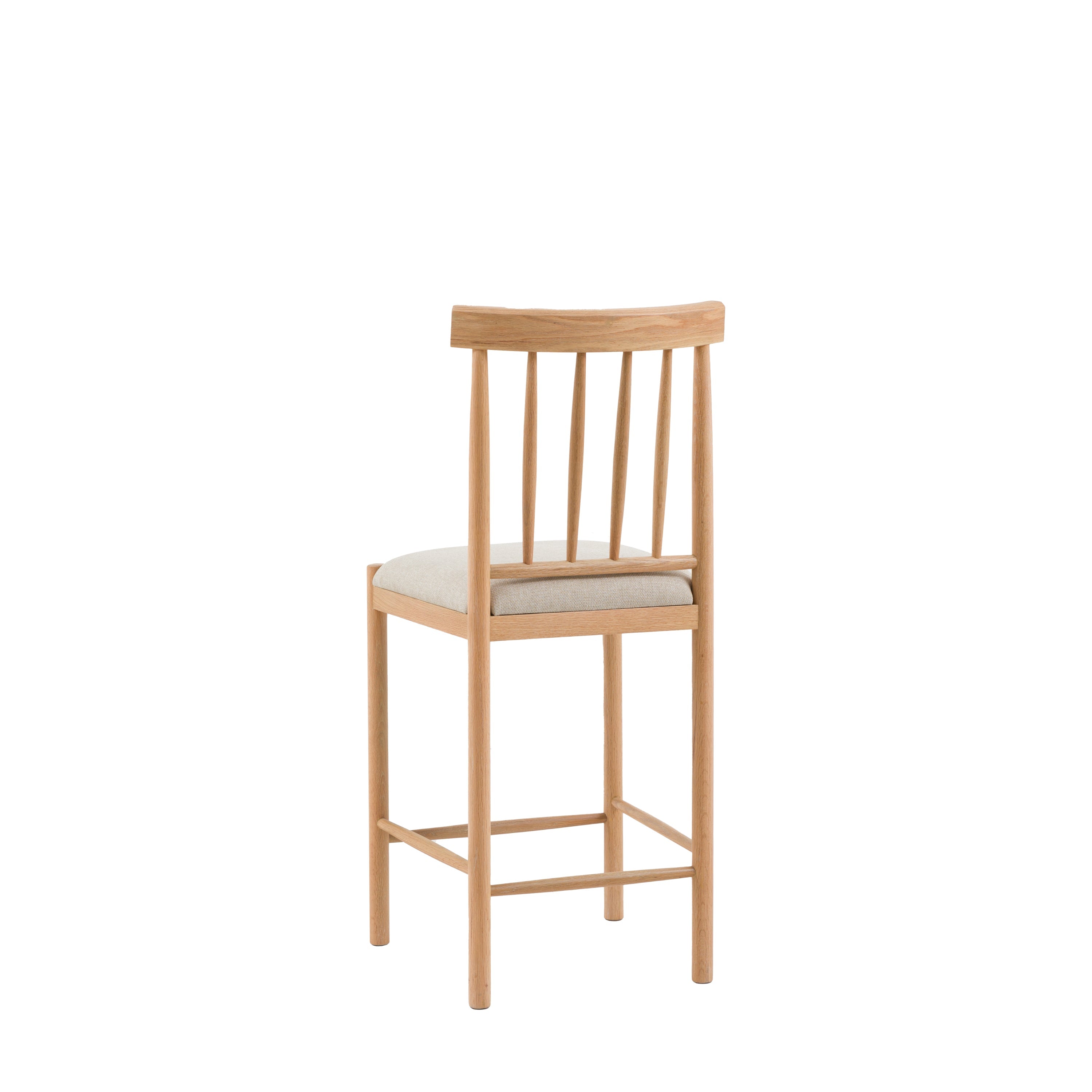 Amos Eton Upholstered Bar Stool Natural (2pk)
