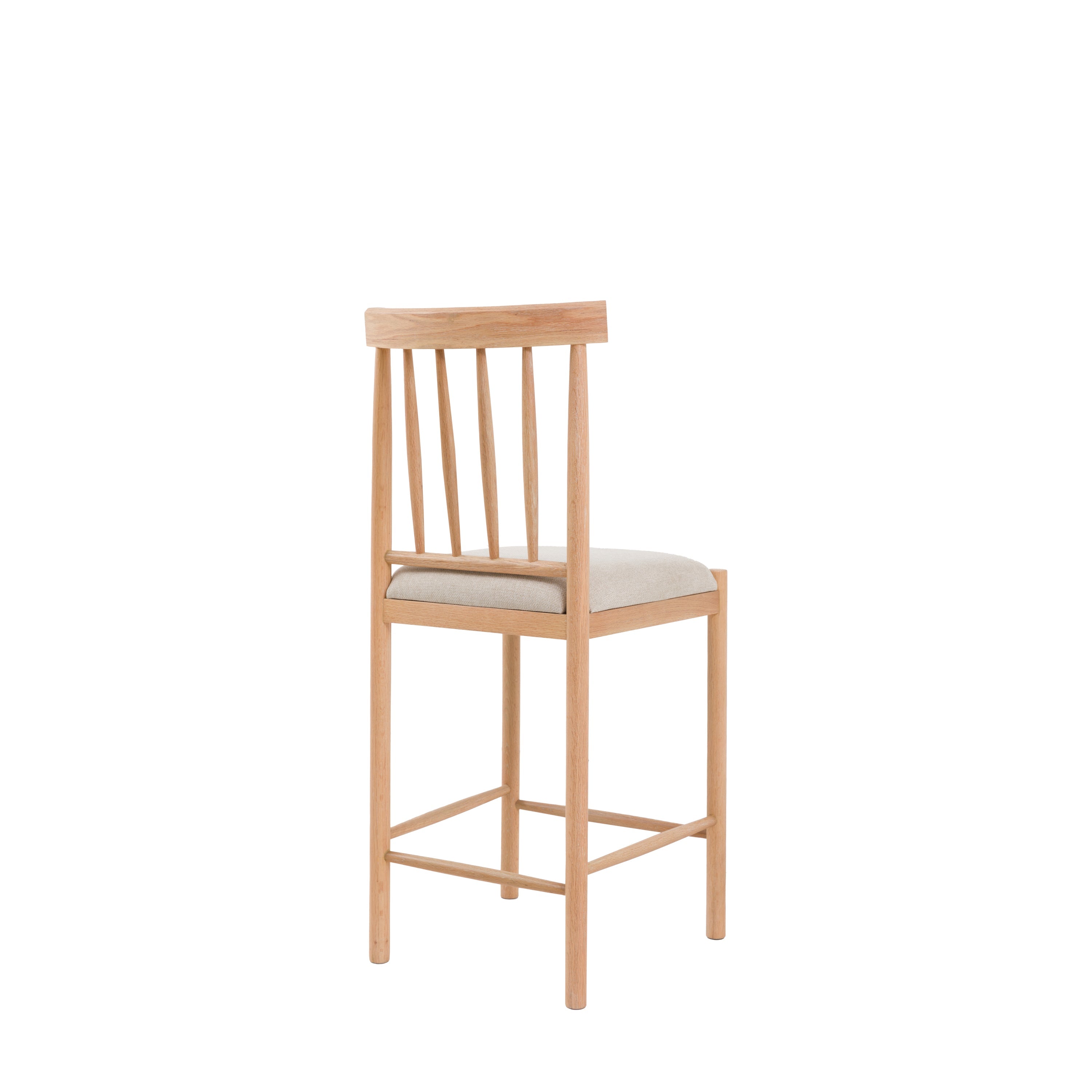 Amos Eton Upholstered Bar Stool Natural (2pk)