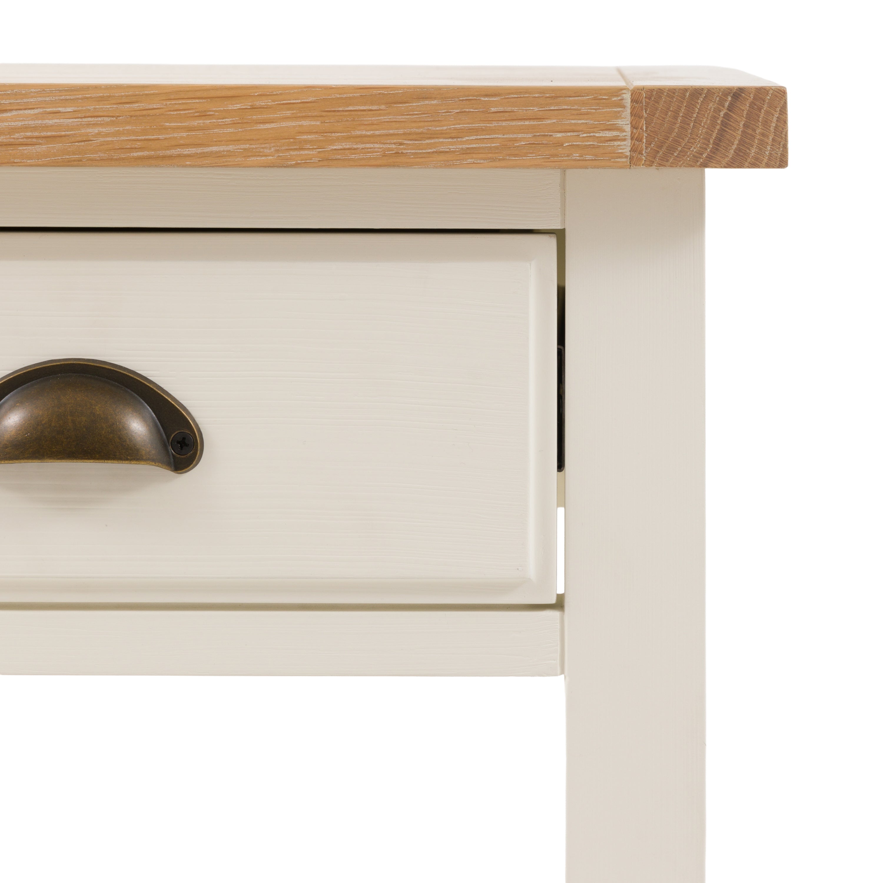 Amos Eton 1 Drawer Bedside Table White