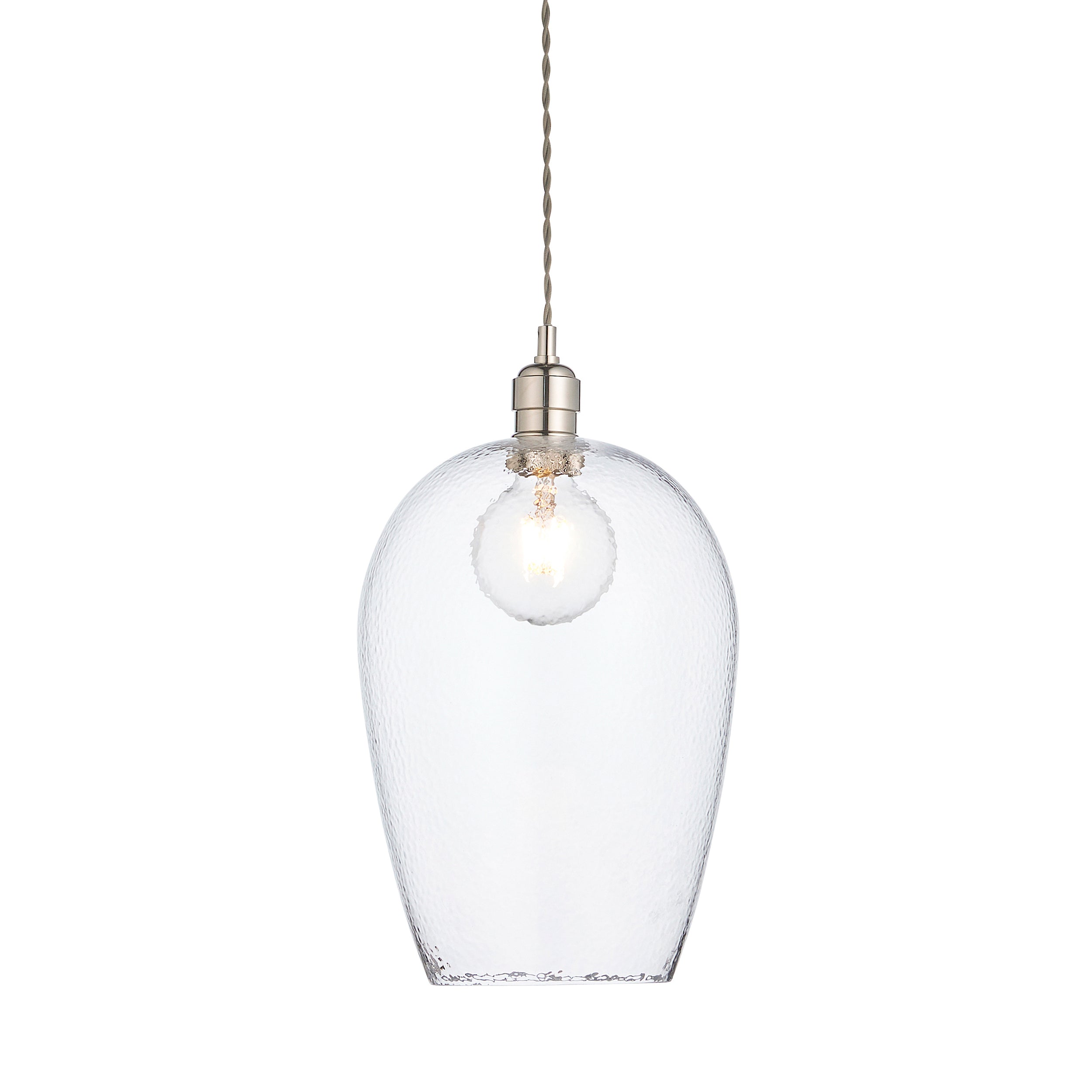 Amos Lucid Large Pendant Dimpled Glass