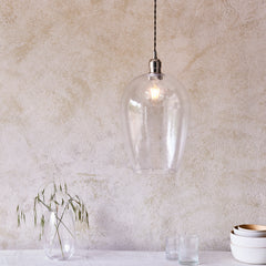 Amos Lucid Large Pendant Dimpled Glass