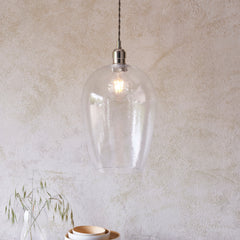 Amos Lucid Large Pendant Dimpled Glass