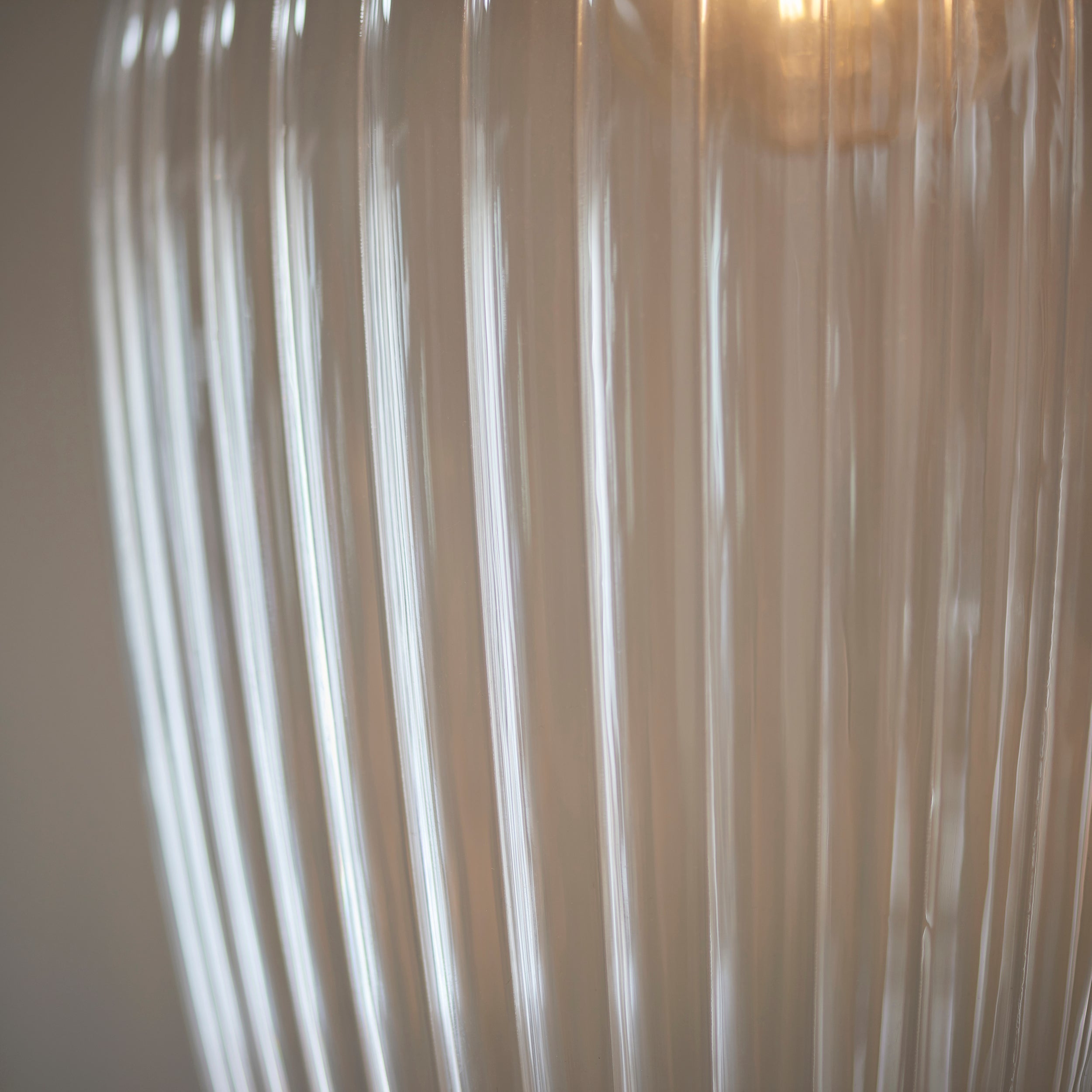 Amos Lucid Large Pendant Ribbed Glass