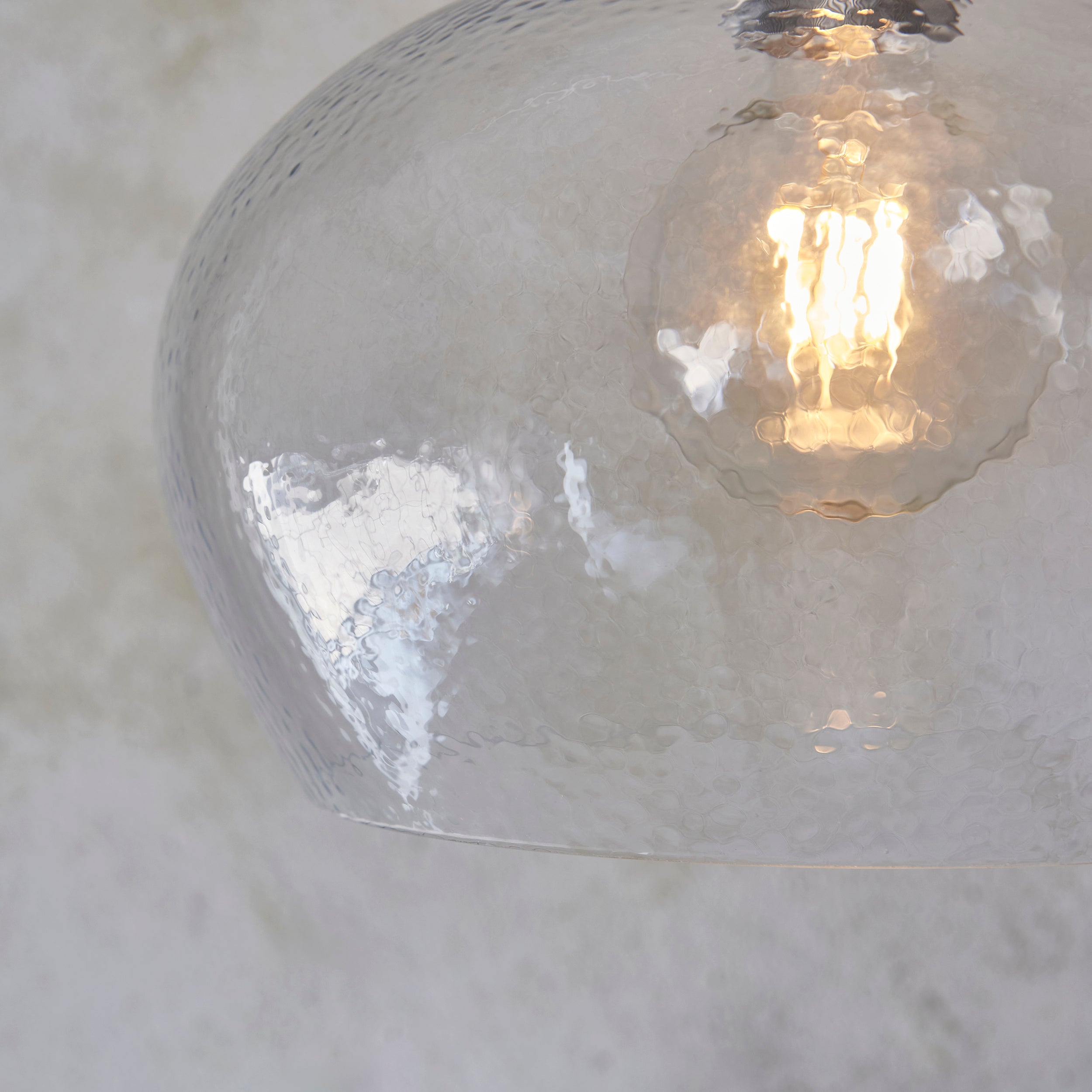 Amos Lucid Medium Pendant Dimpled Glass