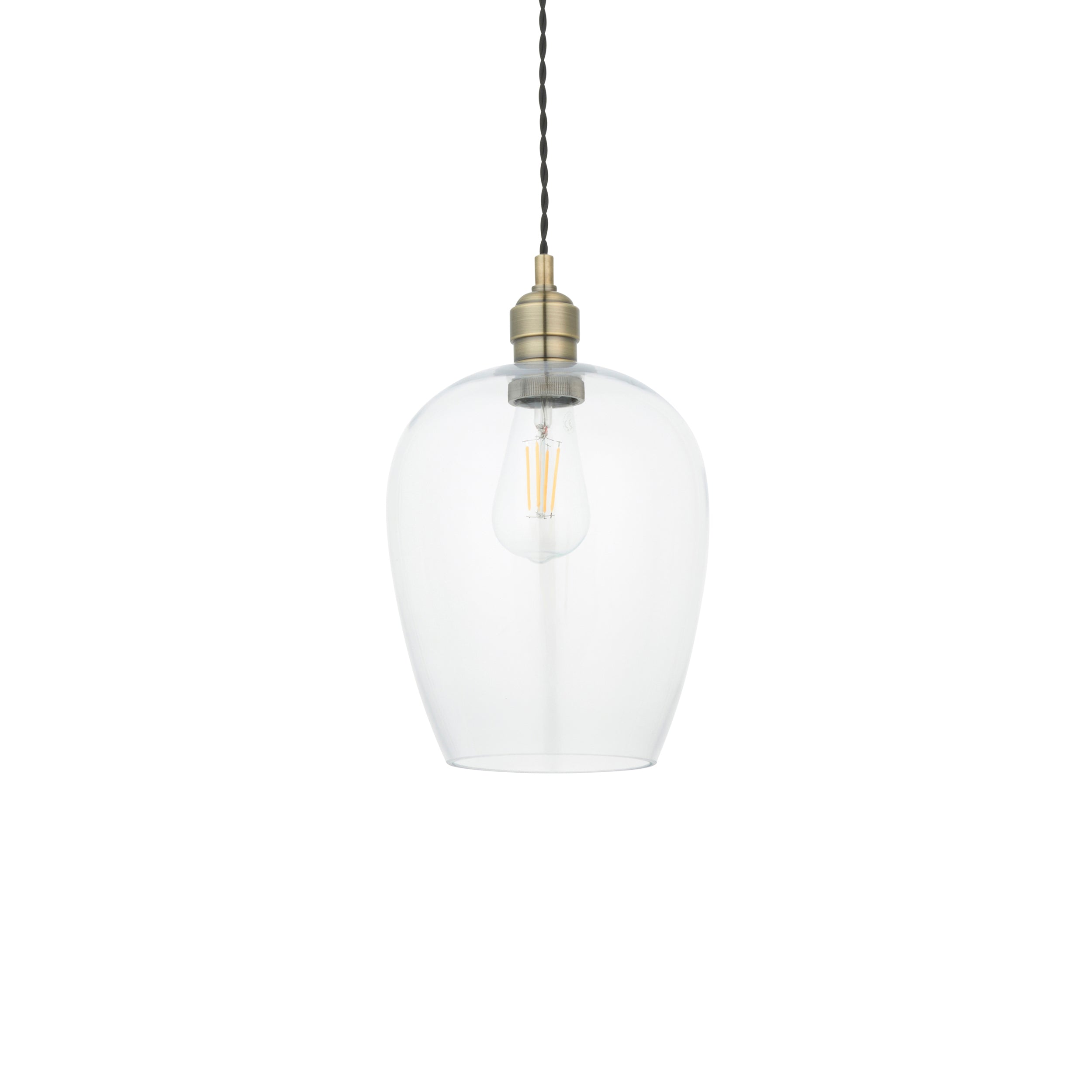 Amos Lucid Pendant Antique Brass