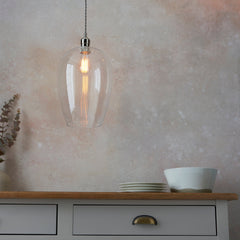 Amos Lucid Pendant Polished Nickel Large