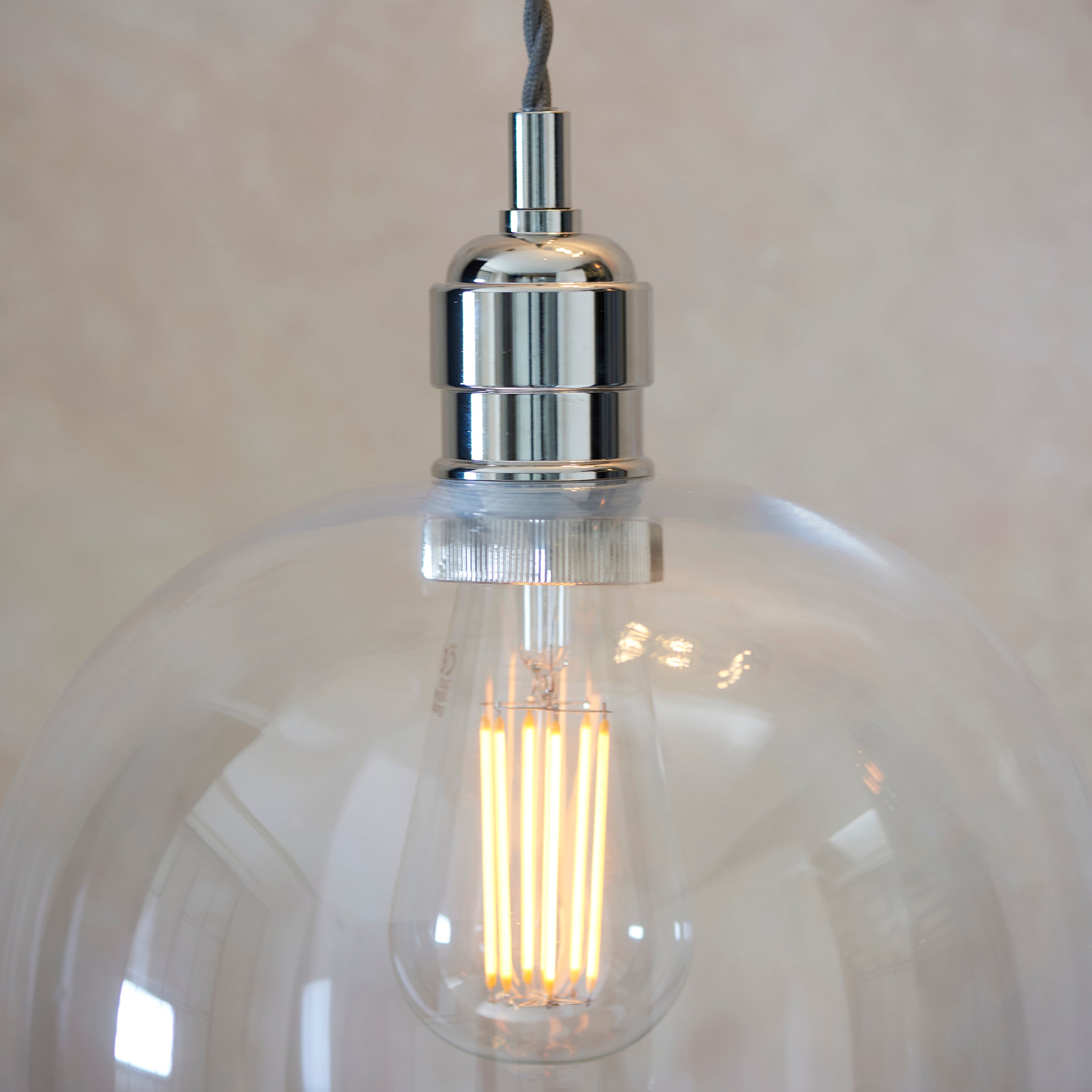 Amos Lucid Pendant Polished Nickel Large