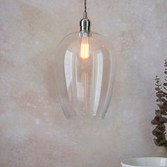 Amos Lucid Pendant Polished Nickel Large