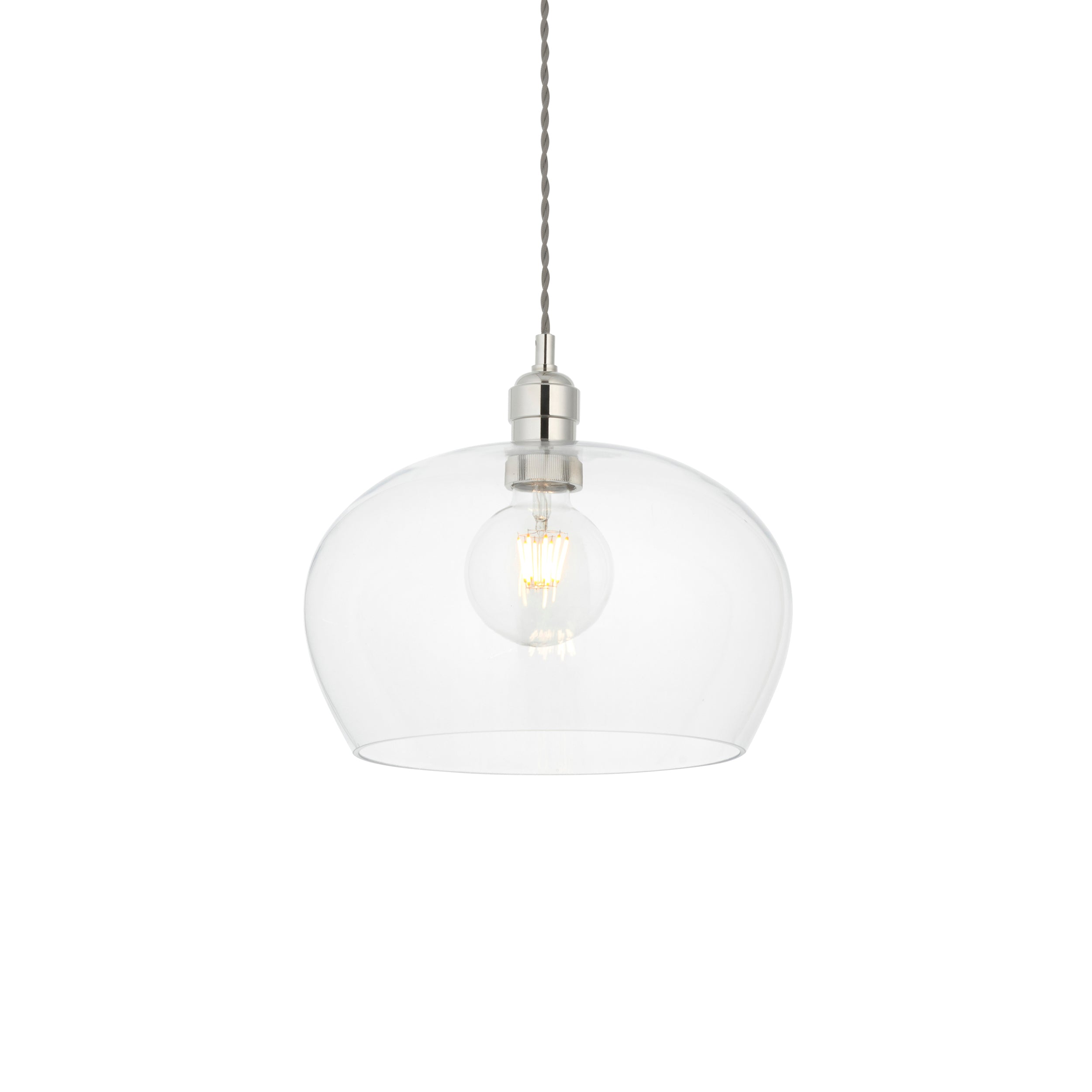 Amos Lucid Pendant Polished Nickel Medium