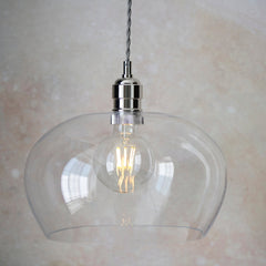 Amos Lucid Pendant Polished Nickel Medium