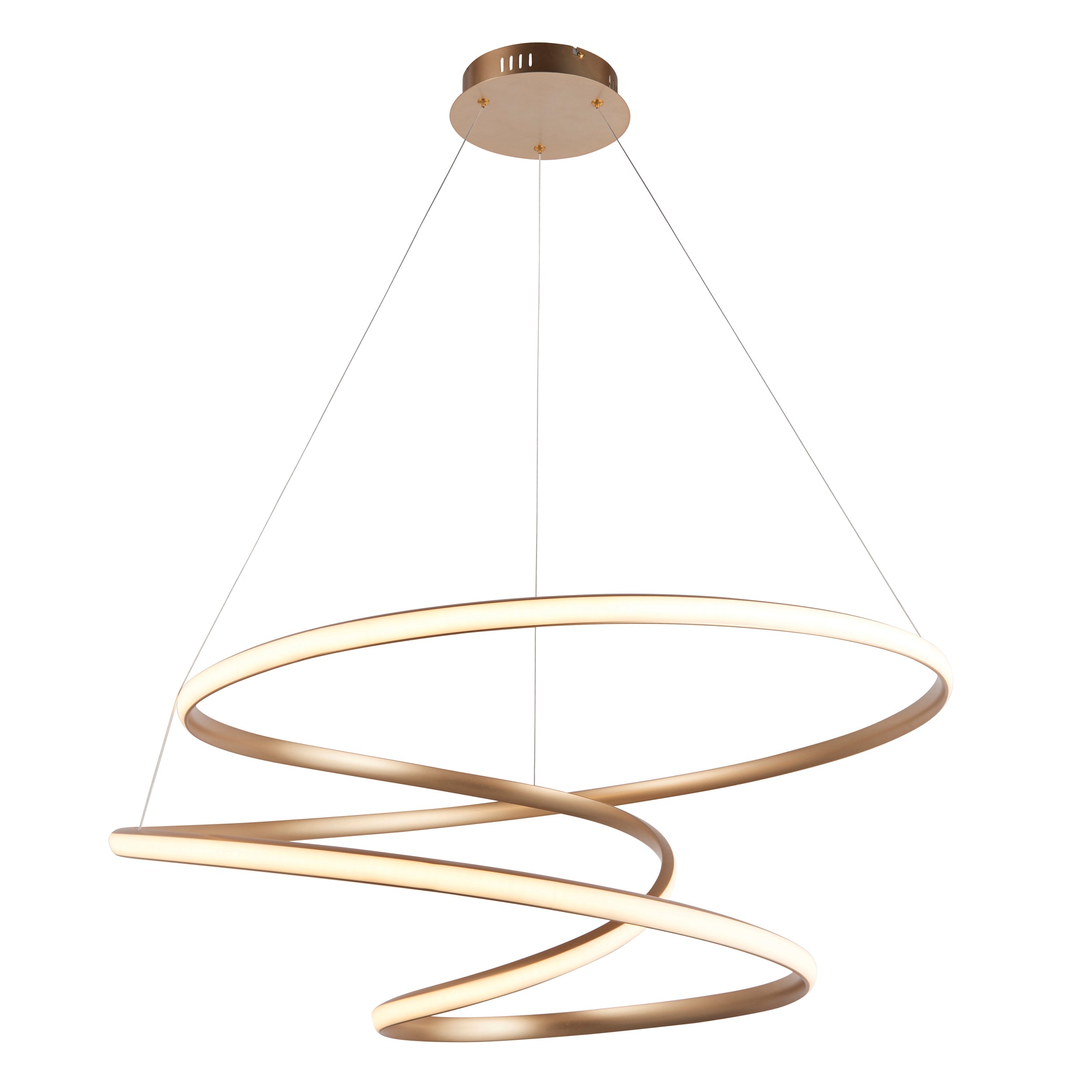 Amos Olympia A Satin Gold LED Pendant