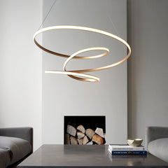 Amos Olympia A Satin Gold LED Pendant