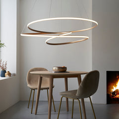 Amos Olympia B Satin Gold LED Pendant