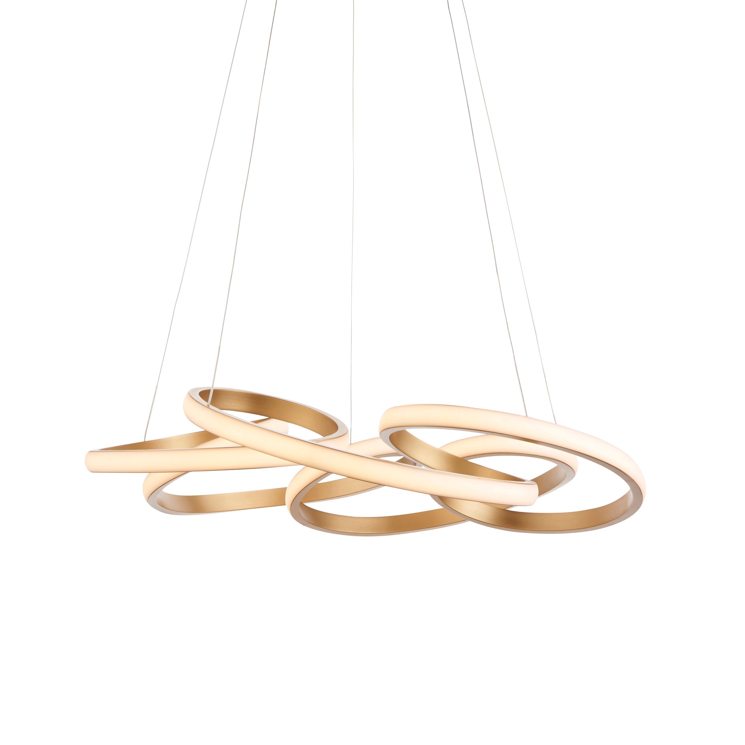 Amos Olympia C Satin Gold LED Pendant
