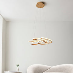 Amos Olympia C Satin Gold LED Pendant