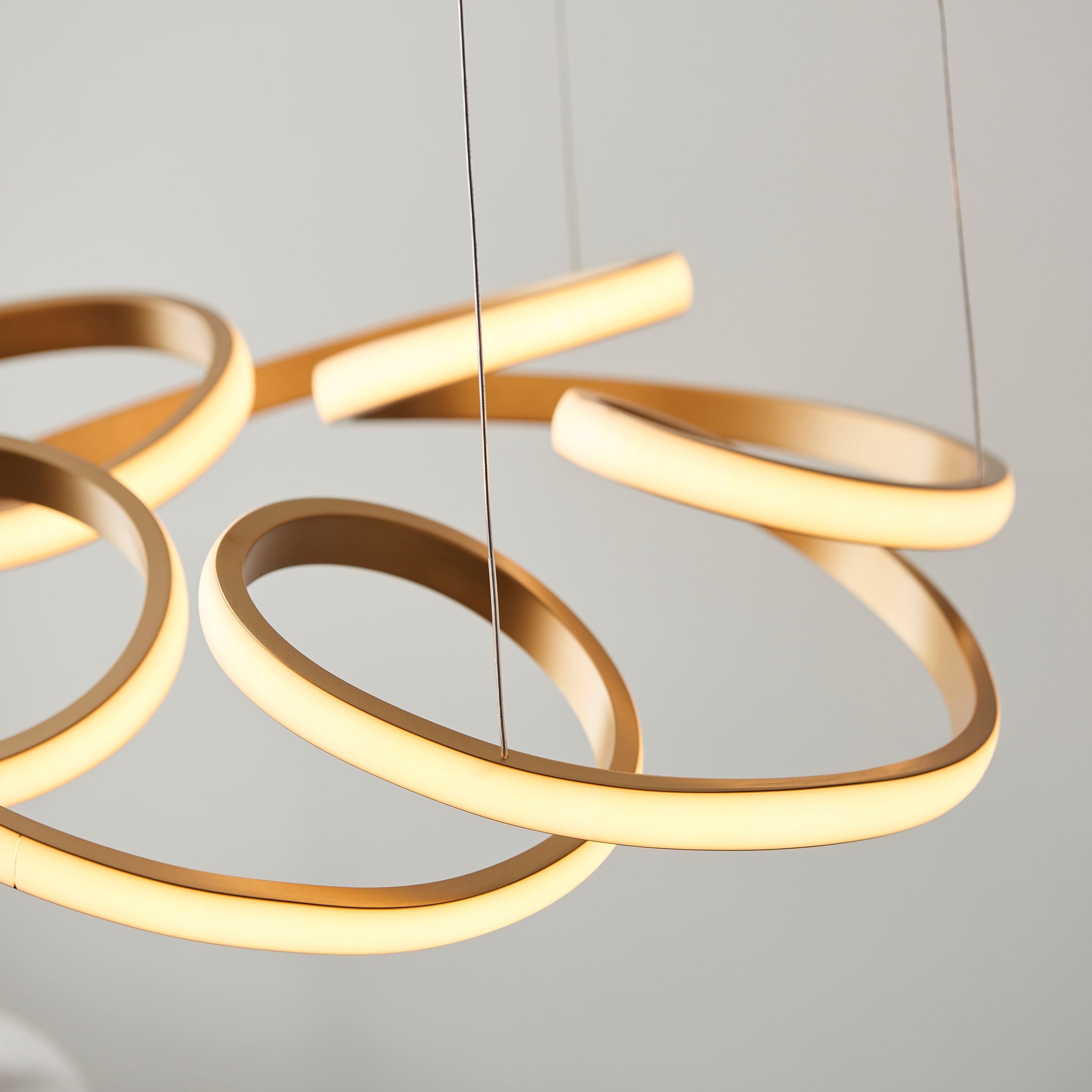 Amos Olympia C Satin Gold LED Pendant