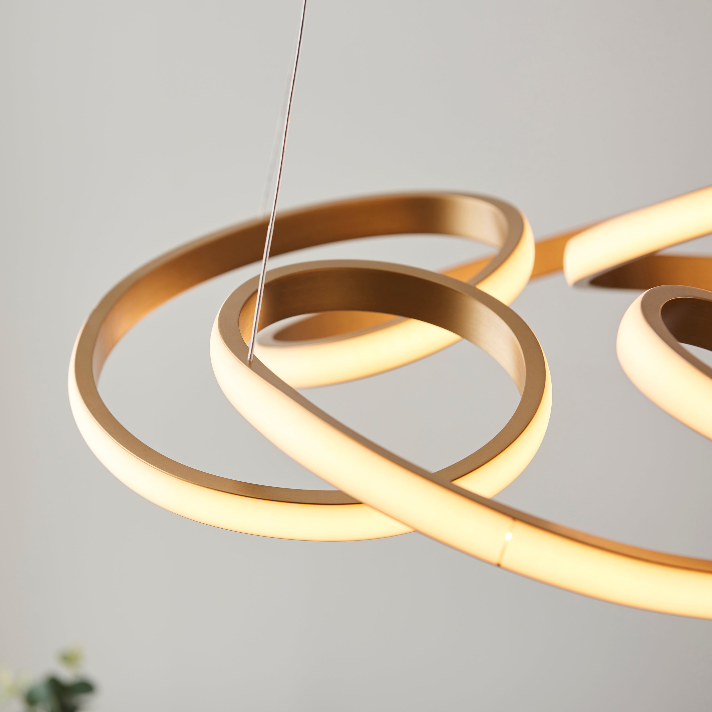 Amos Olympia C Satin Gold LED Pendant