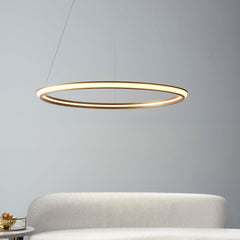 Amos Olympia D Satin Gold LED Pendant