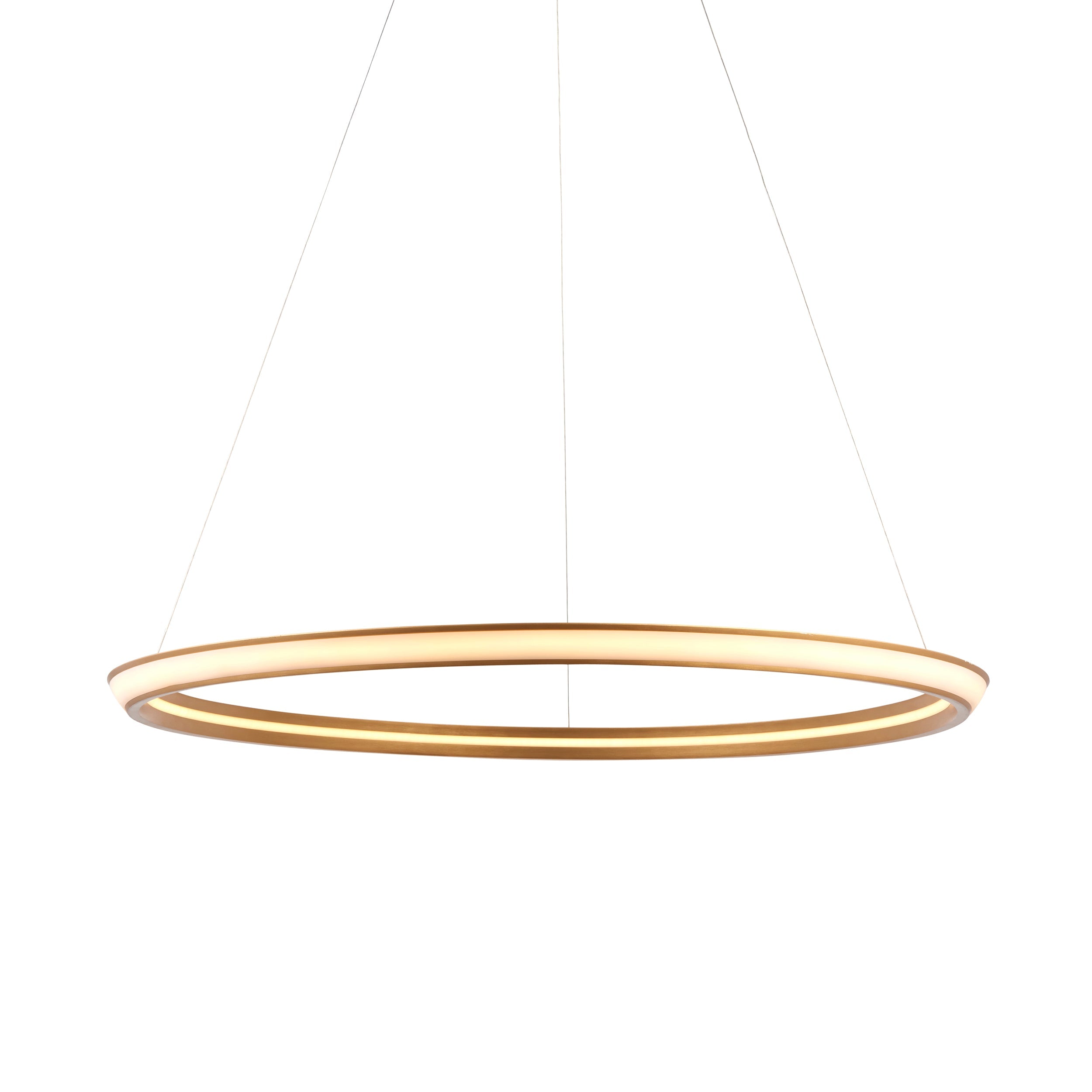 Amos Olympia D Satin Gold LED Pendant