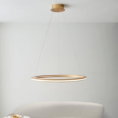 Amos Olympia D Satin Gold LED Pendant