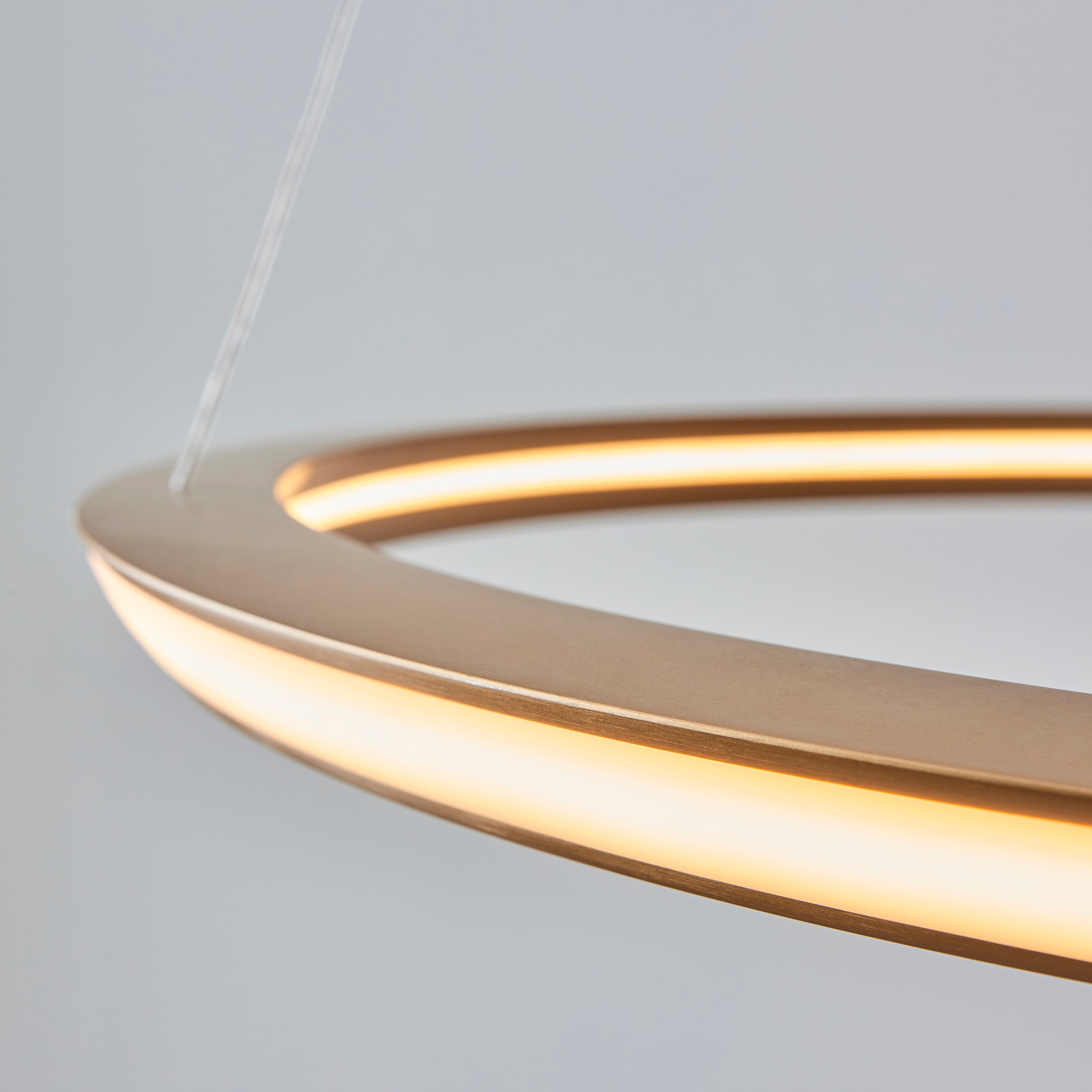 Amos Olympia D Satin Gold LED Pendant