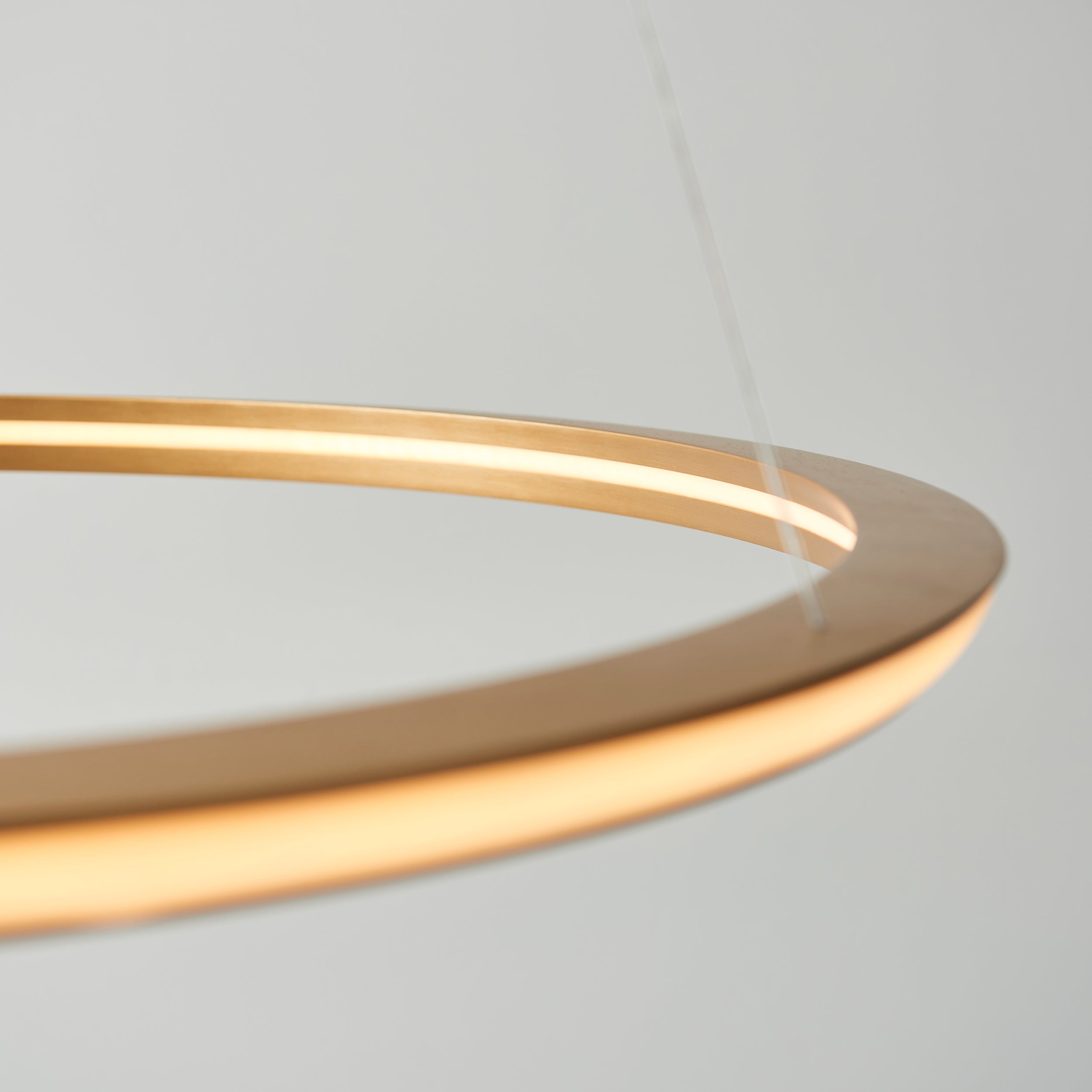 Amos Olympia D Satin Gold LED Pendant