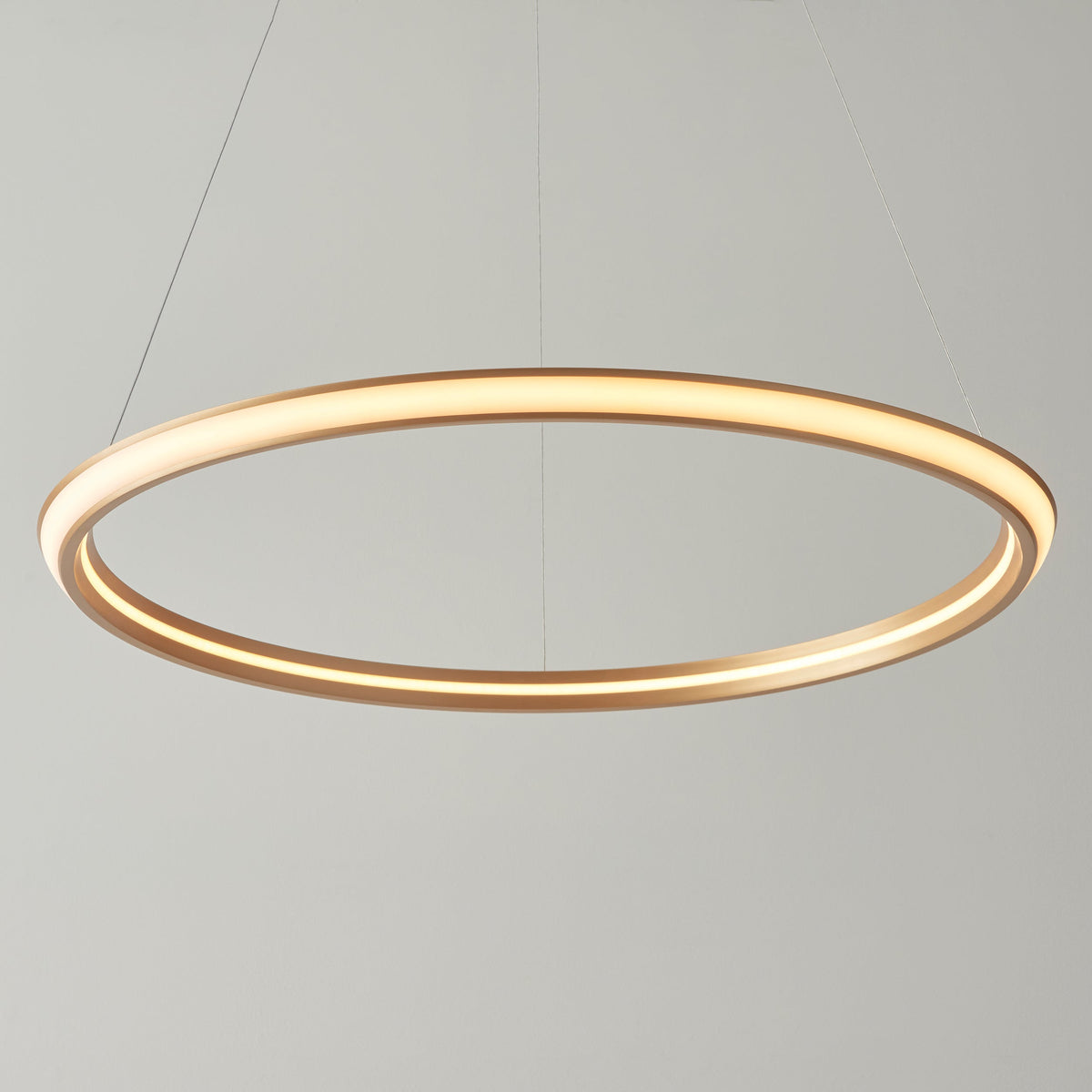 Amos Olympia D Satin Gold LED Pendant