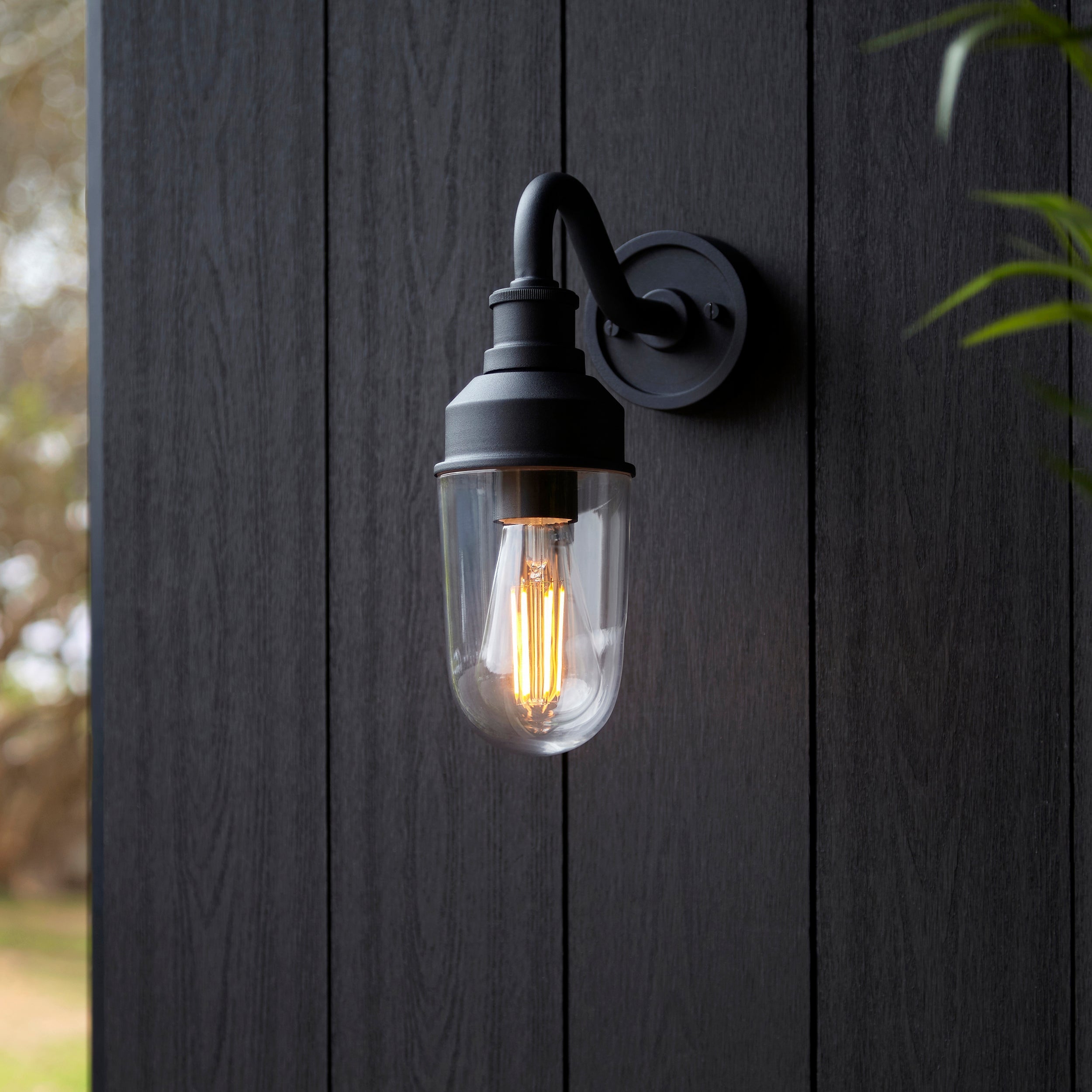 Amos Oshun Outdoor Wall Light Matt Black