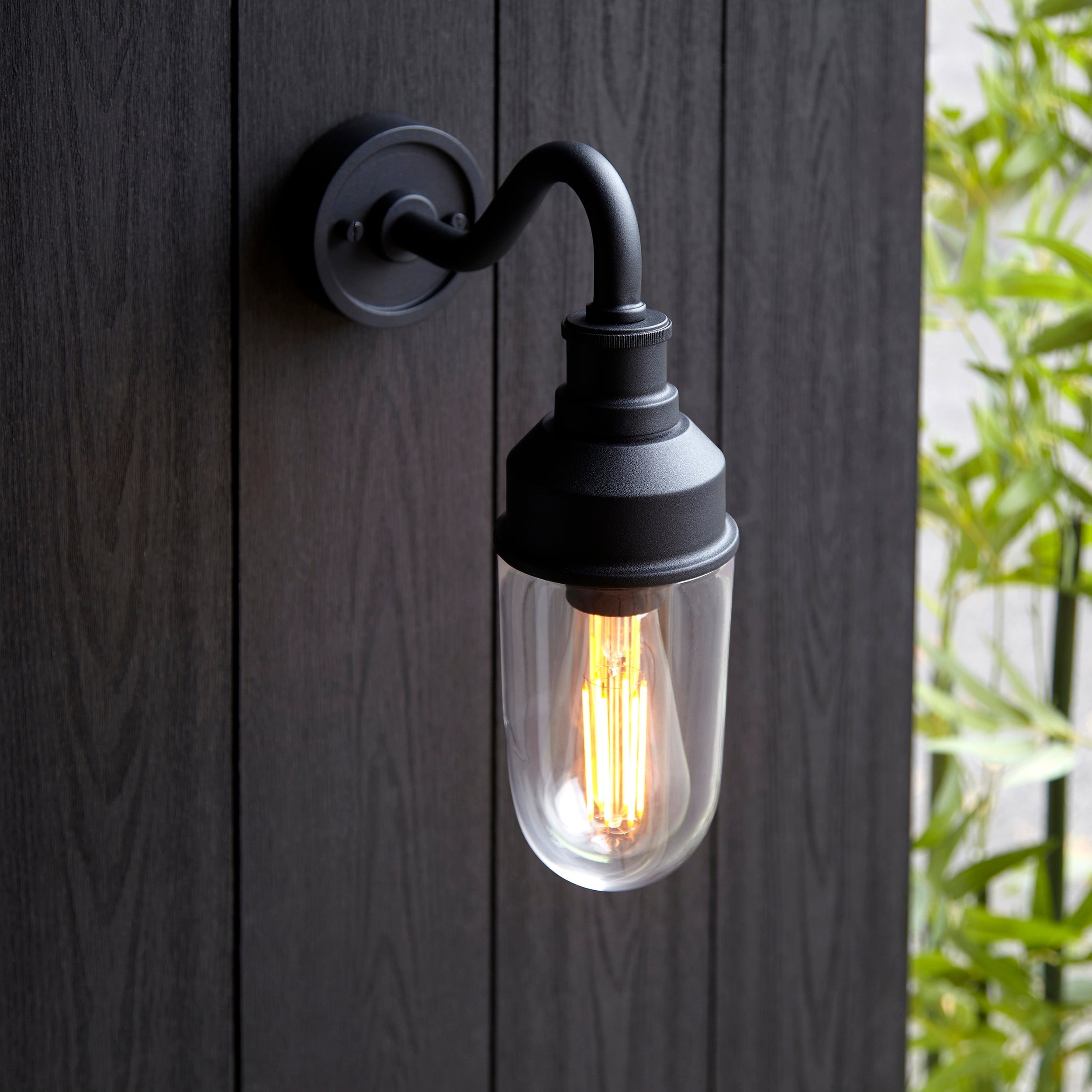 Amos Oshun Outdoor Wall Light Matt Black