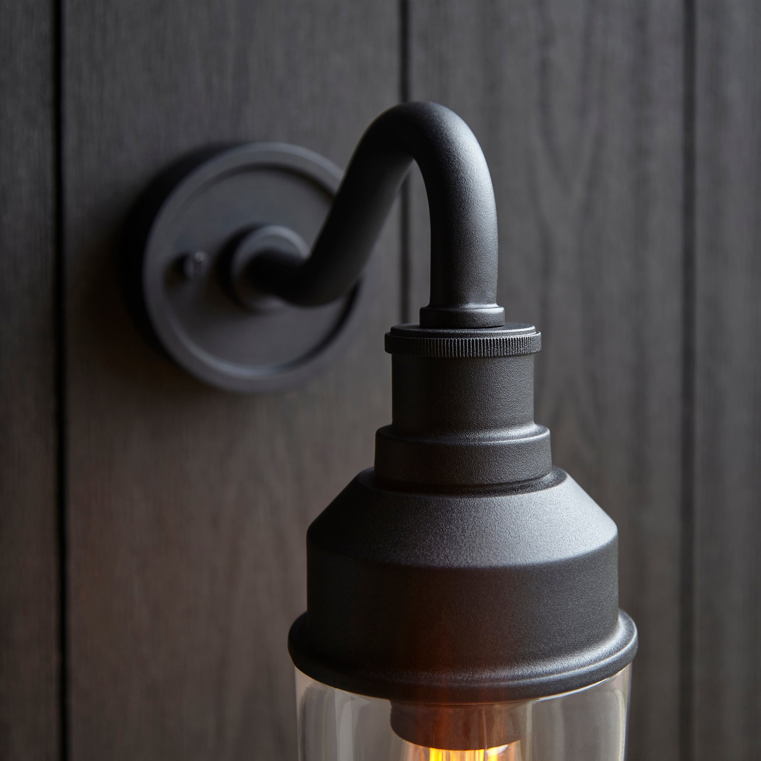 Amos Oshun Outdoor Wall Light Matt Black