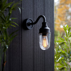 Amos Oshun Outdoor Wall Light Matt Black