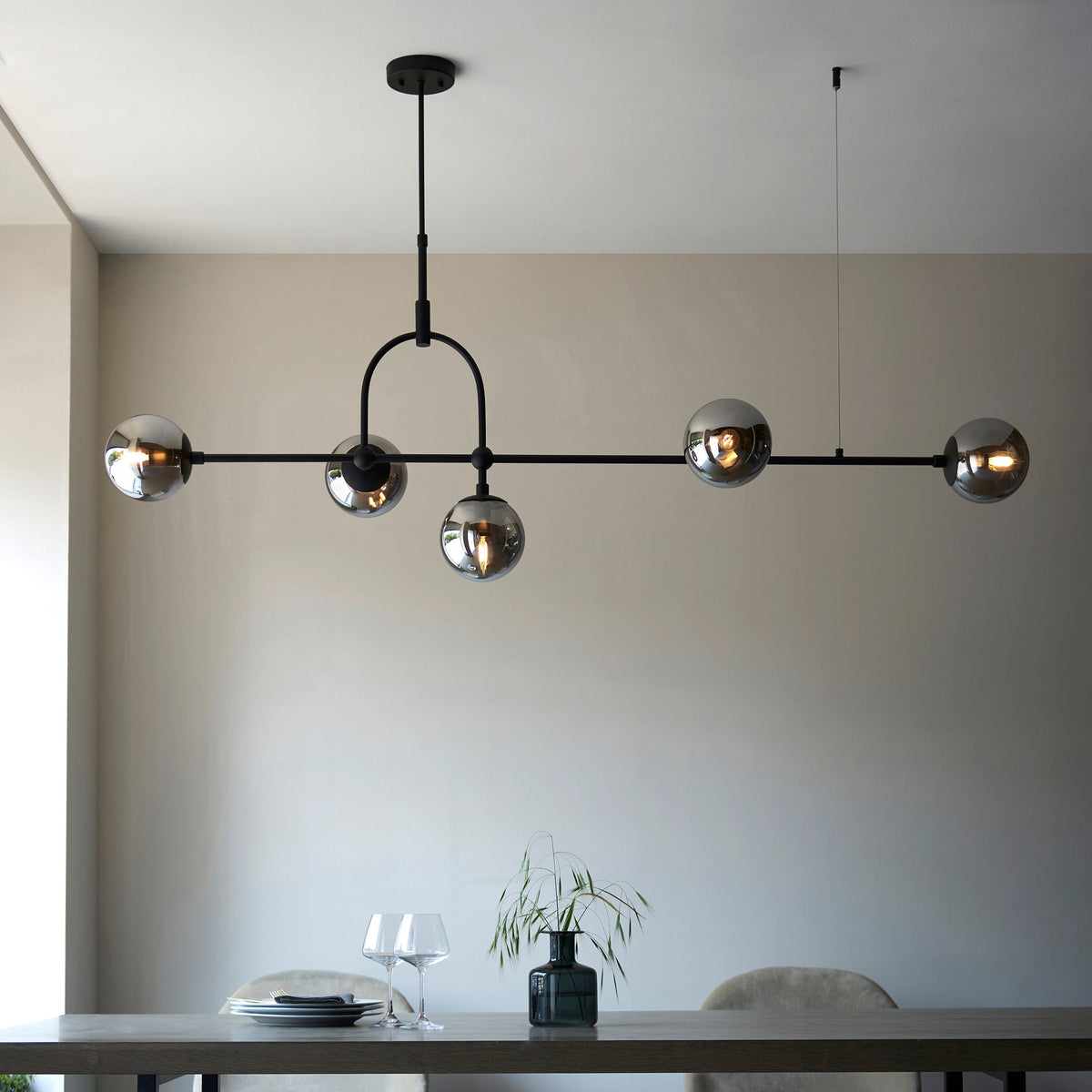 Amos Penthouse Bar Pendant Black