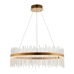 Amos Vanburgh Medium Pendant Brushed Gold