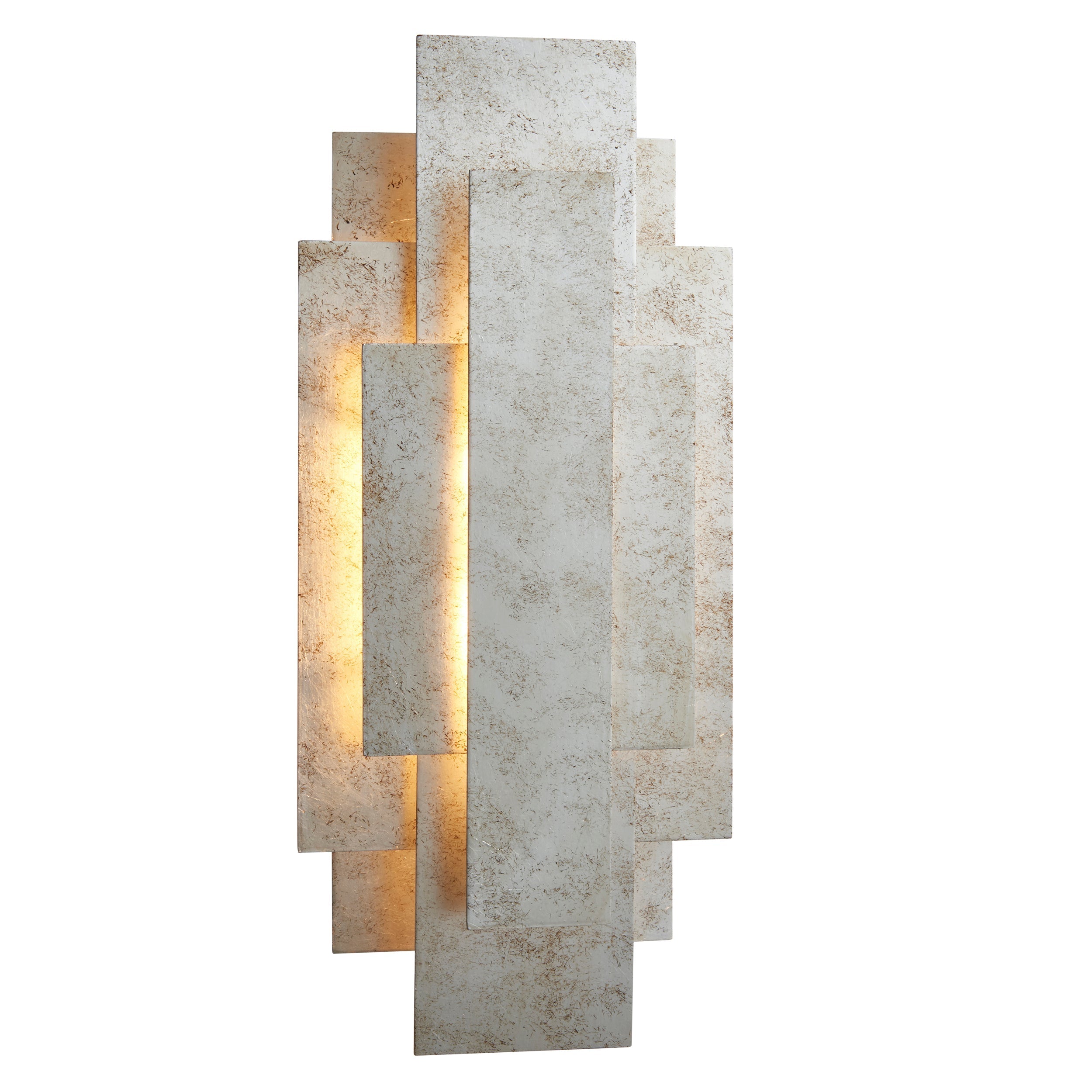 Amos Vaughn Wall Light Silver Leaf