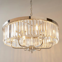 Amos Windsor Chandelier Bright Nickel