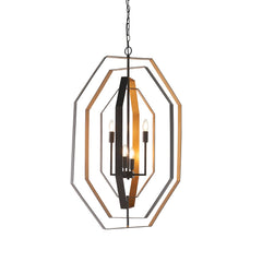 Amos Wiscombe Chandelier Aged Bronze & Antique Gold