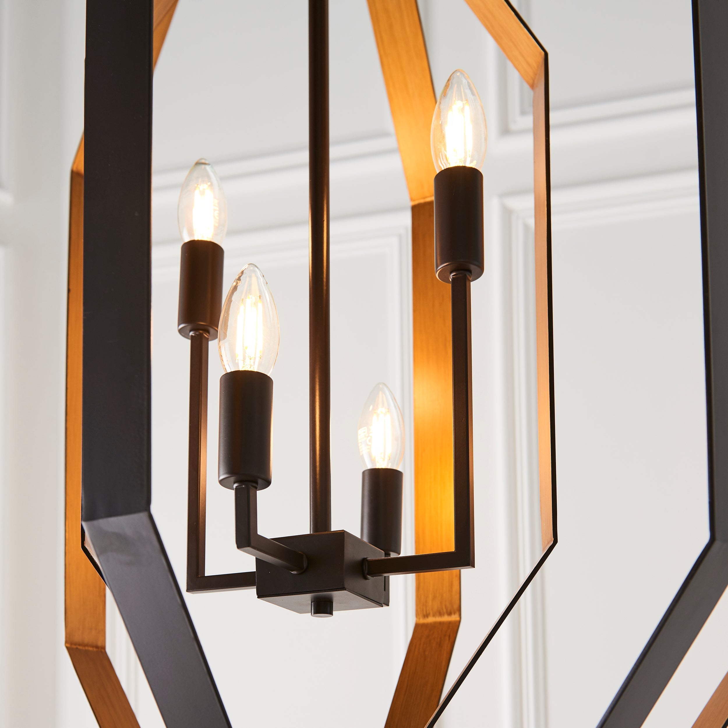 Amos Wiscombe Chandelier Aged Bronze & Antique Gold