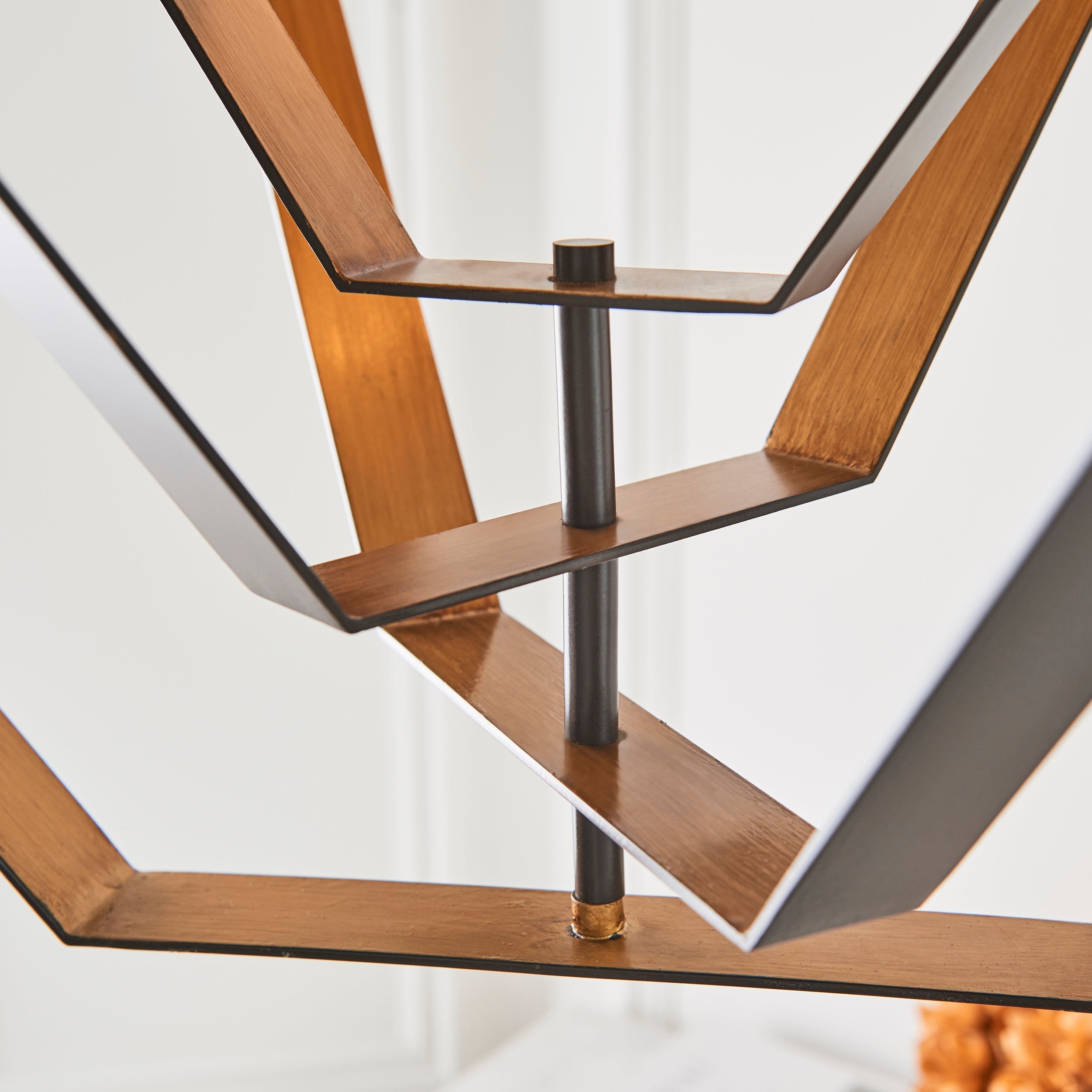 Amos Wiscombe Chandelier Aged Bronze & Antique Gold