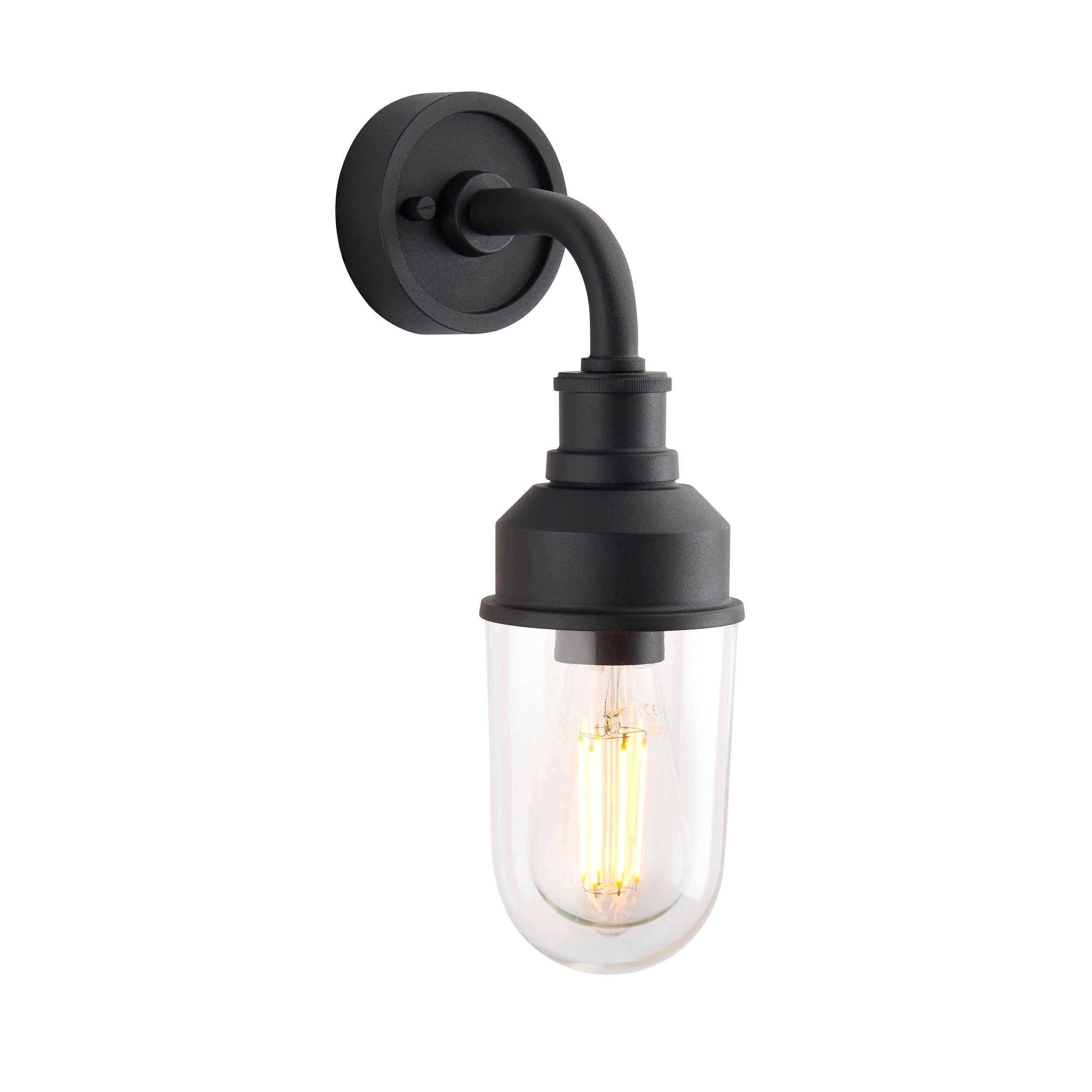 Amos Zeus Outdoor Wall Light Matt Black