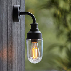 Amos Zeus Outdoor Wall Light Matt Black